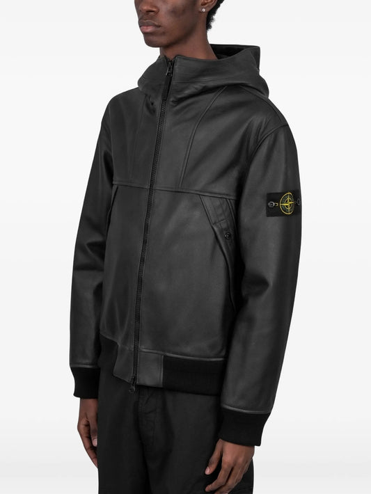 logo-detail bomber jacket