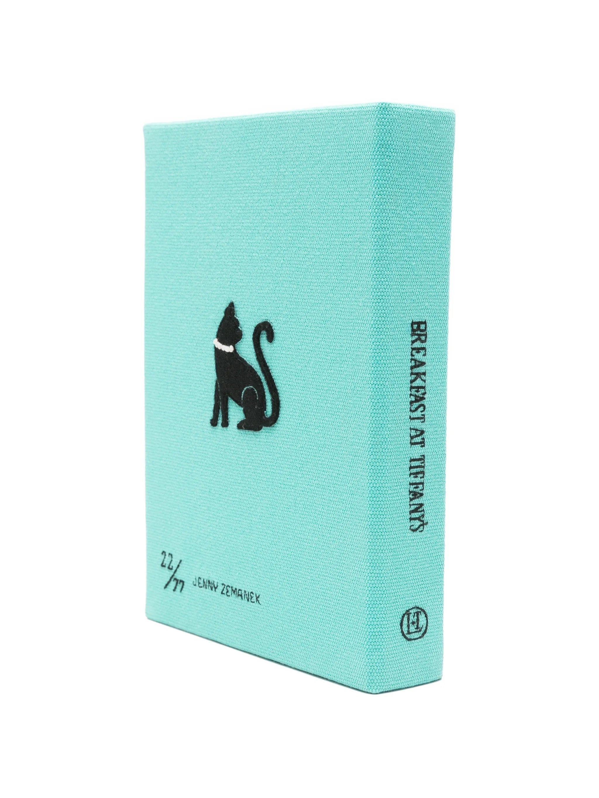 Breakfast at Tiffany's embroidered clutch bag