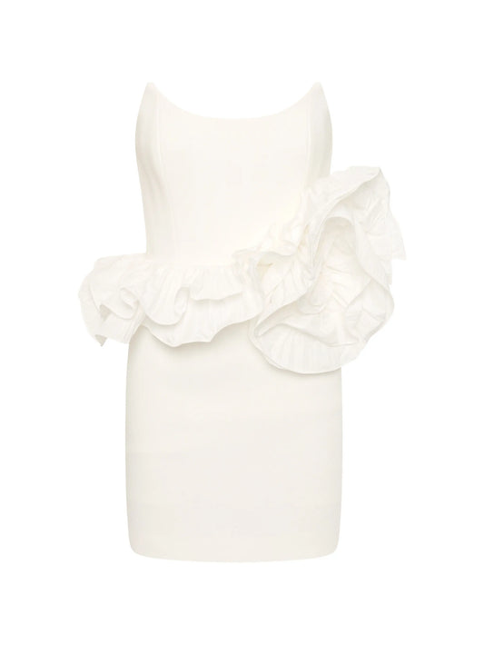 Ozias ruffled strapless mini dress