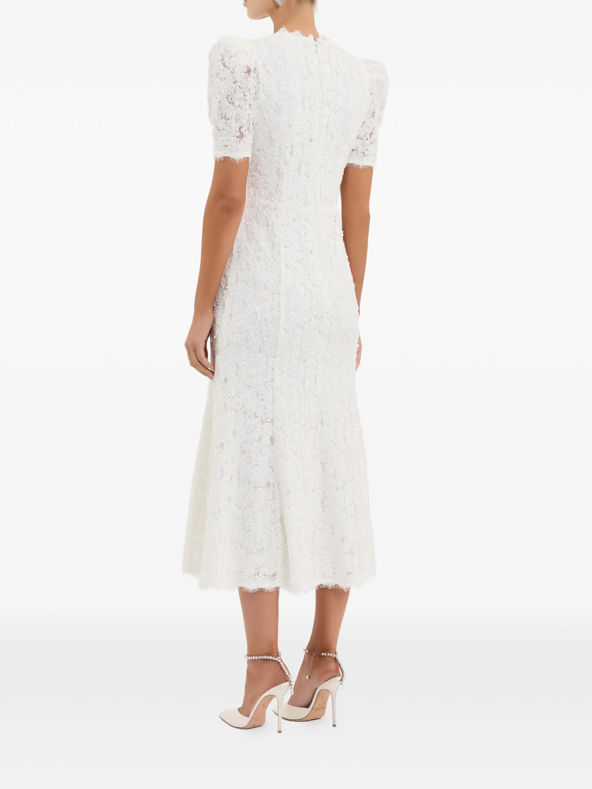 Dillon bow-detail midi dress