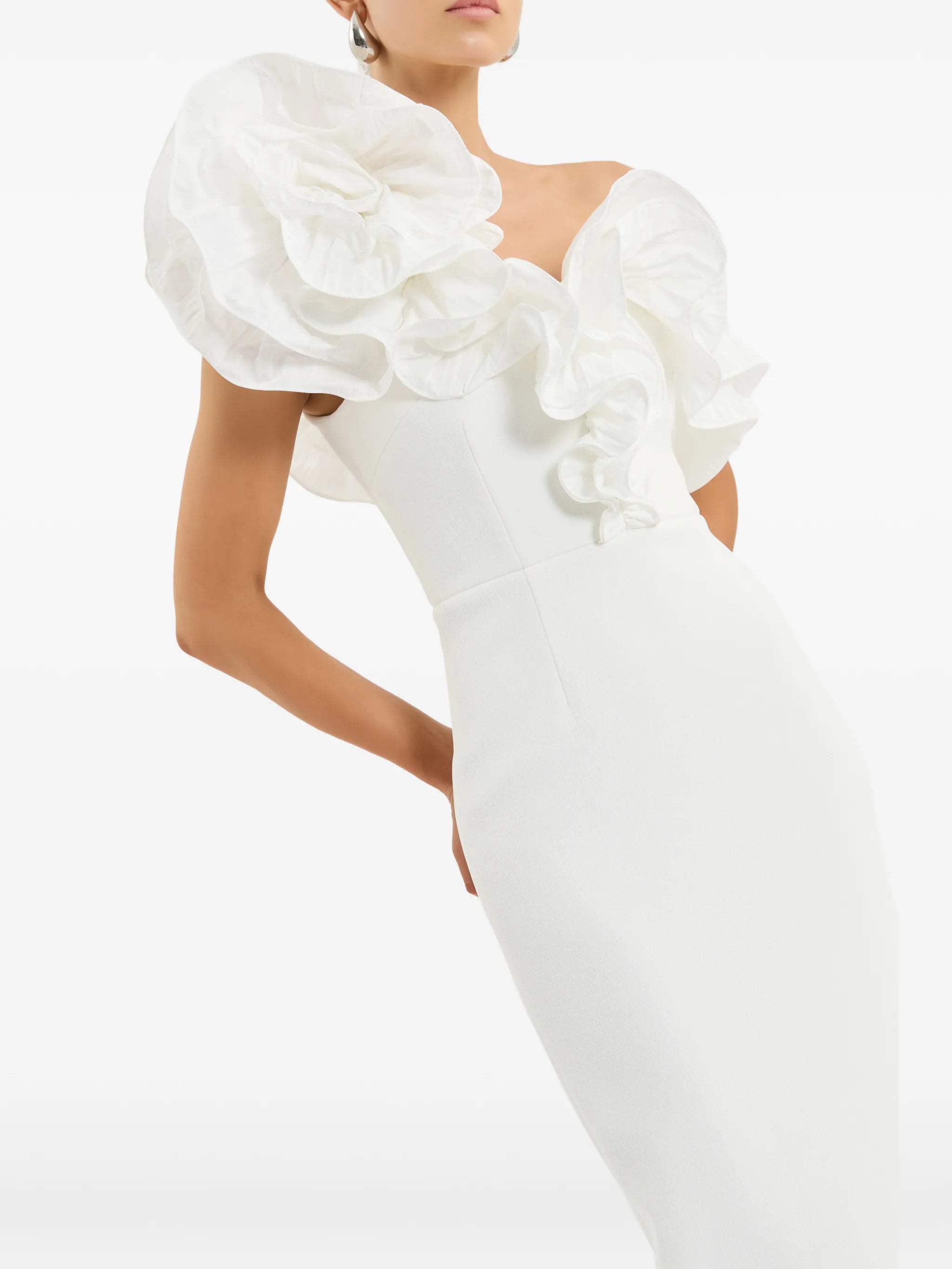 Ozias ruffled midi dress