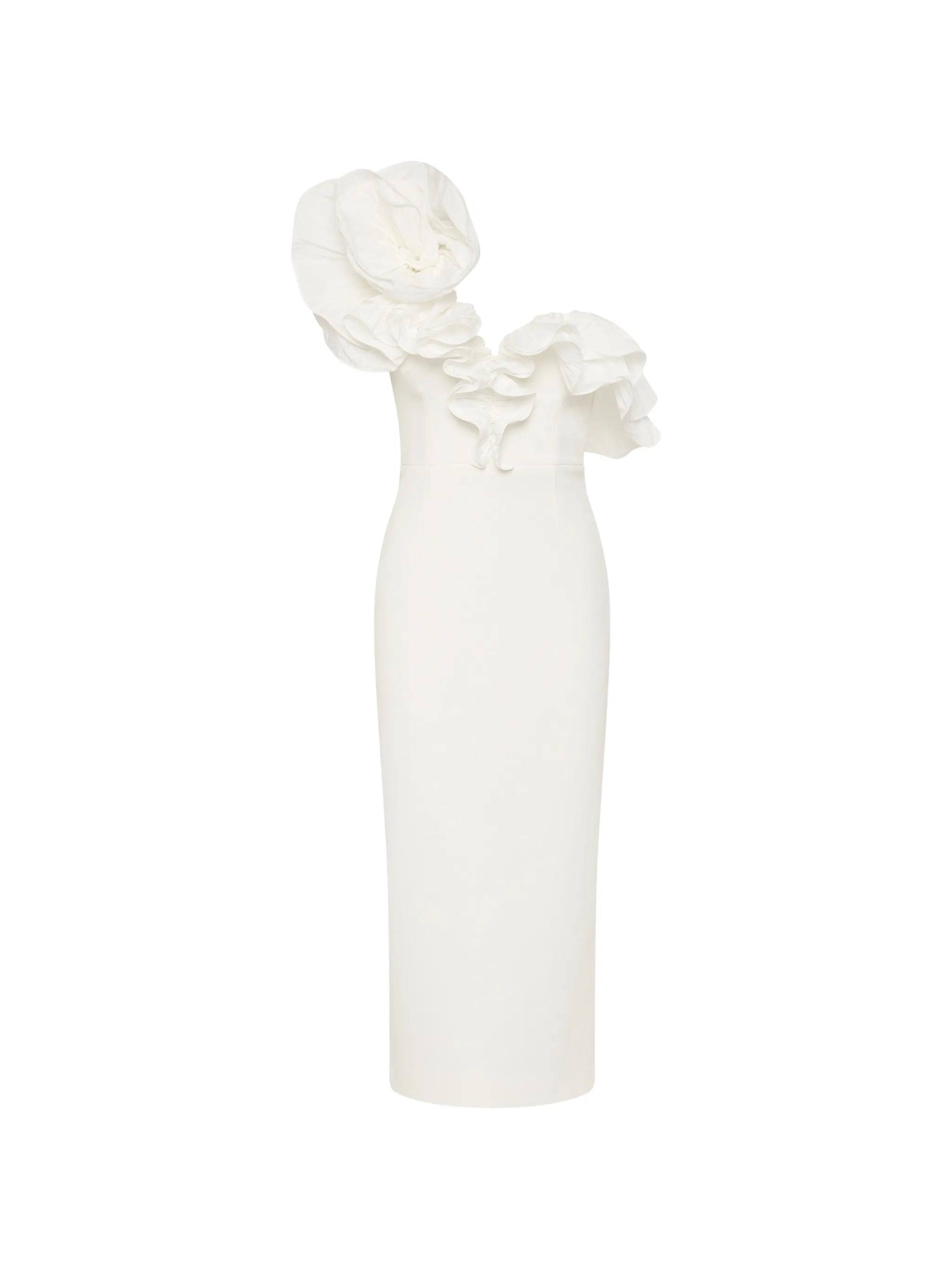 Ozias ruffled midi dress