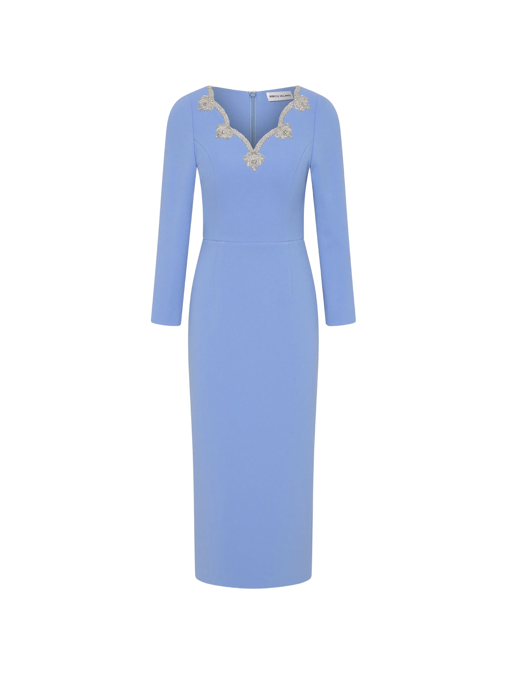 Harlynn V-neck midi dress