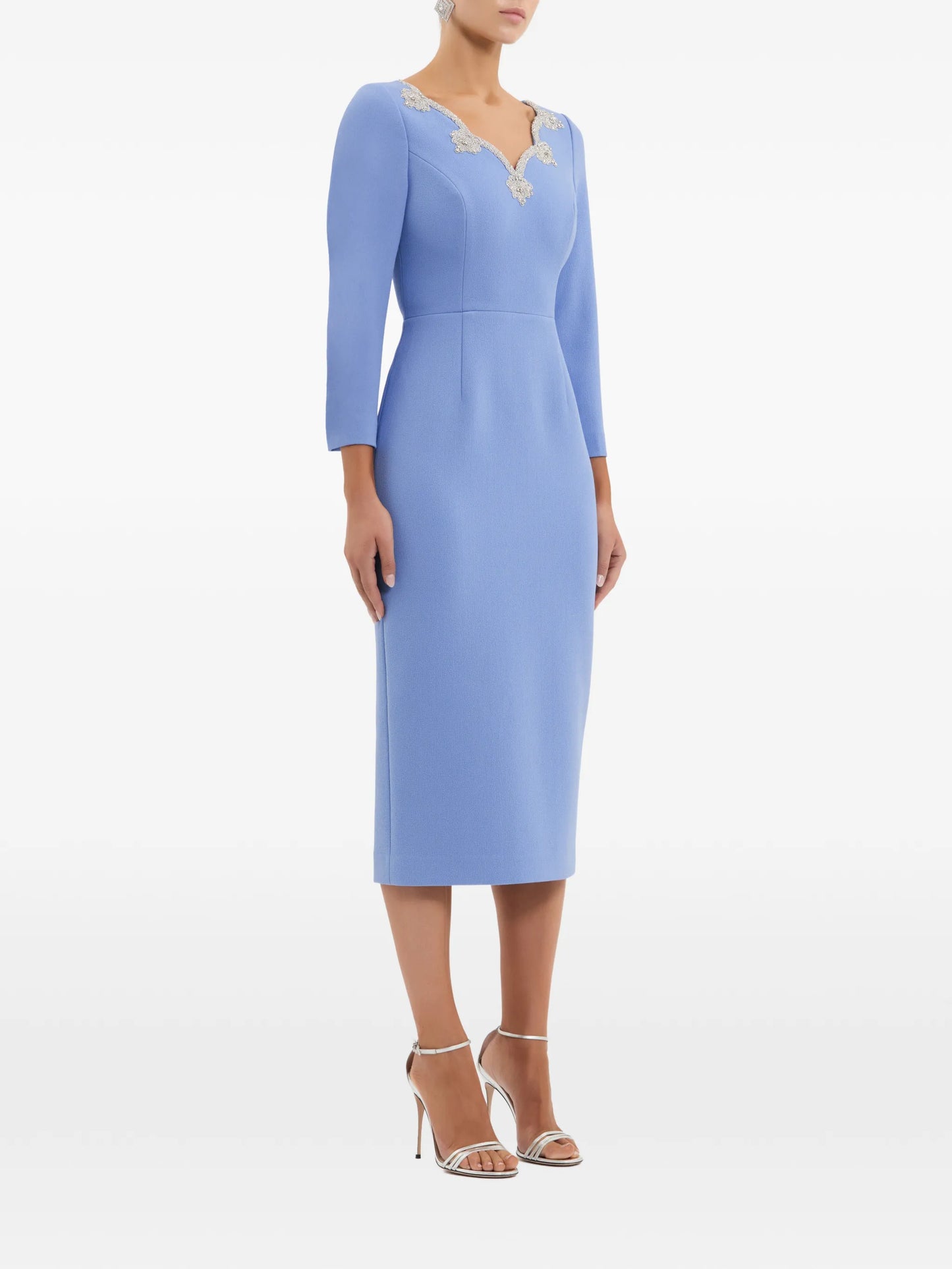 Harlynn V-neck midi dress