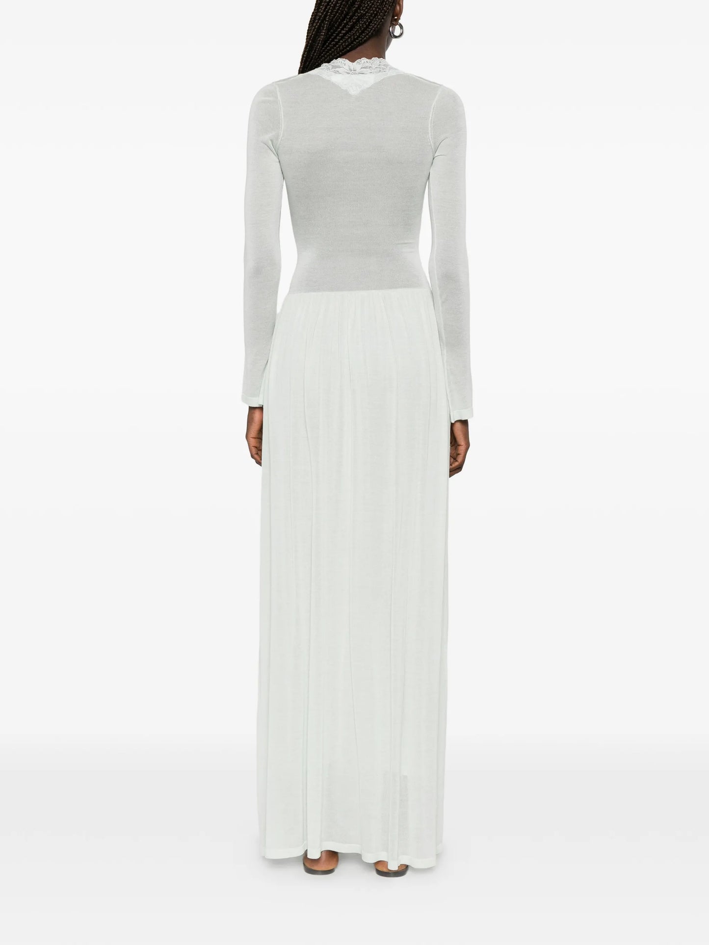 Maris lace-trim maxi dress