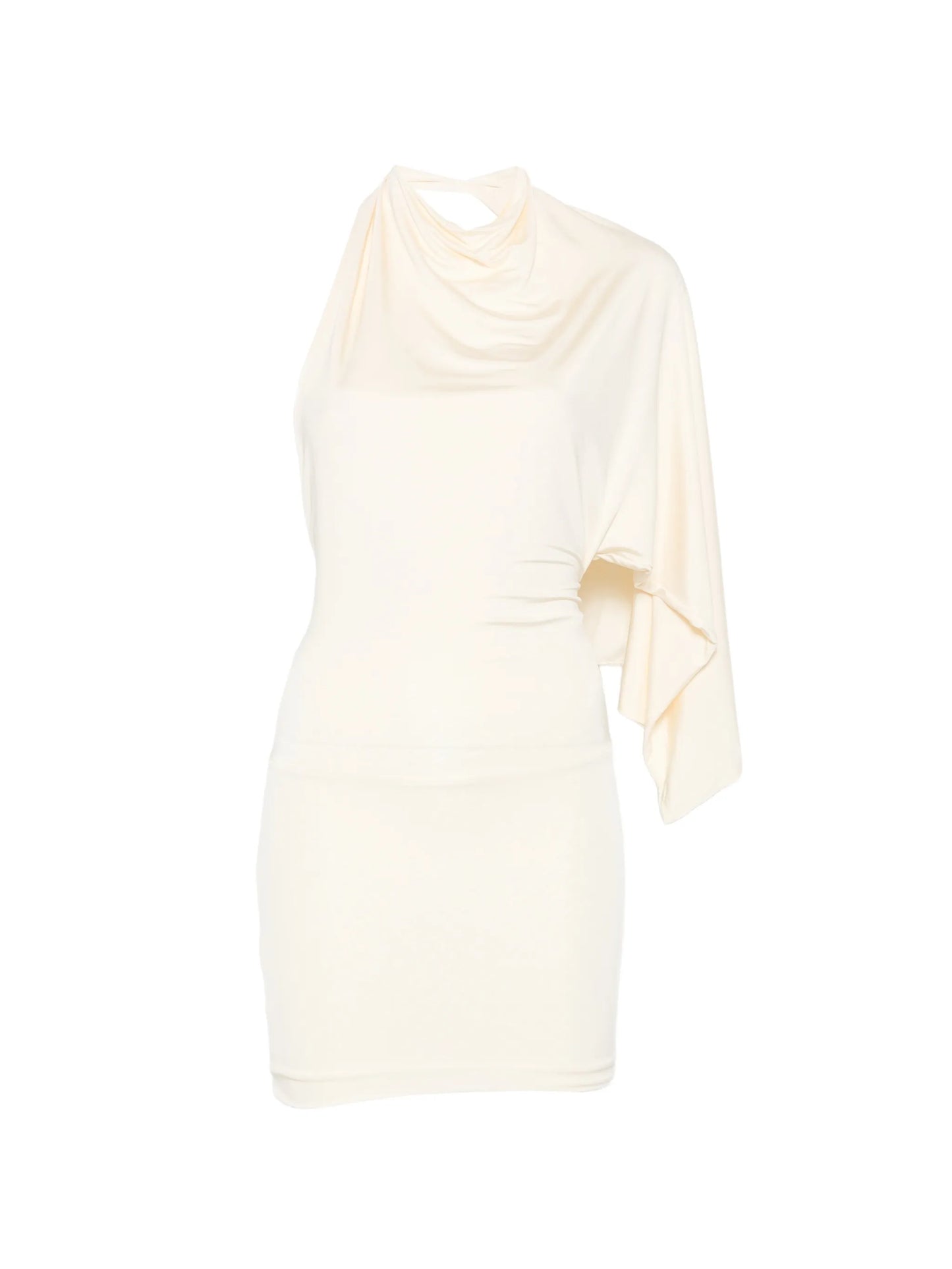 Elena cape-detail mini dress
