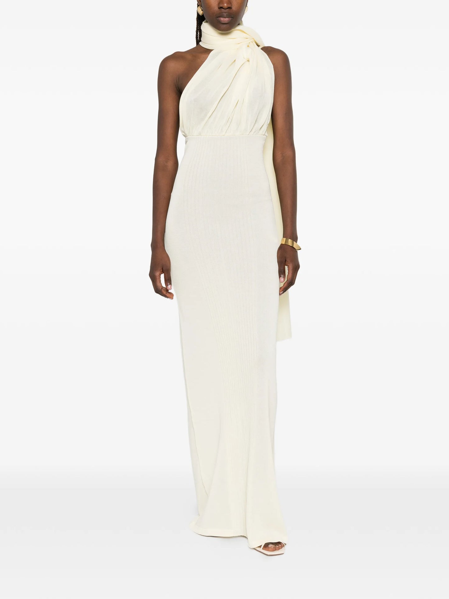 Thea scarf-detail maxi dress