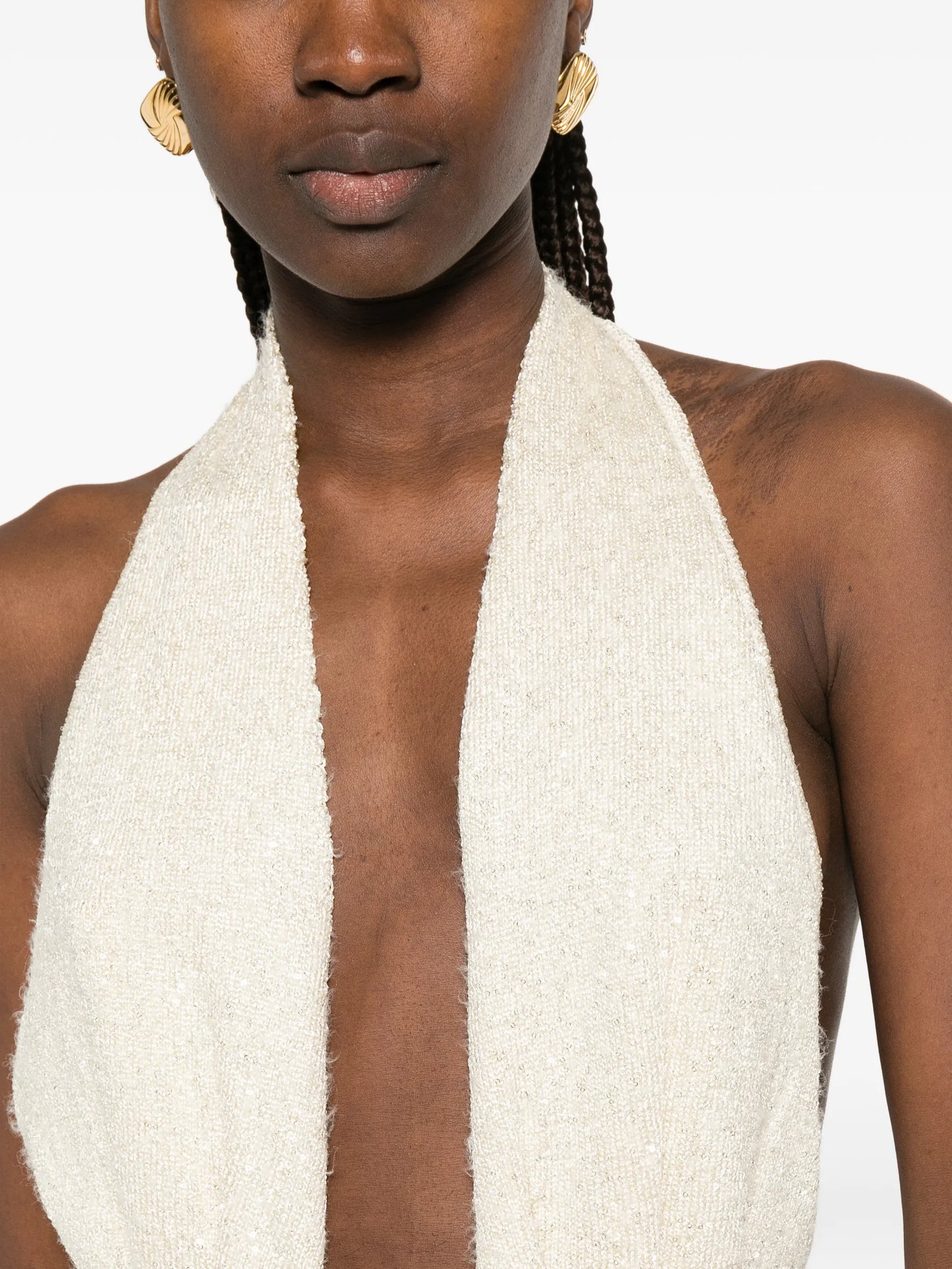 Sereia knotted-waist maxi dress