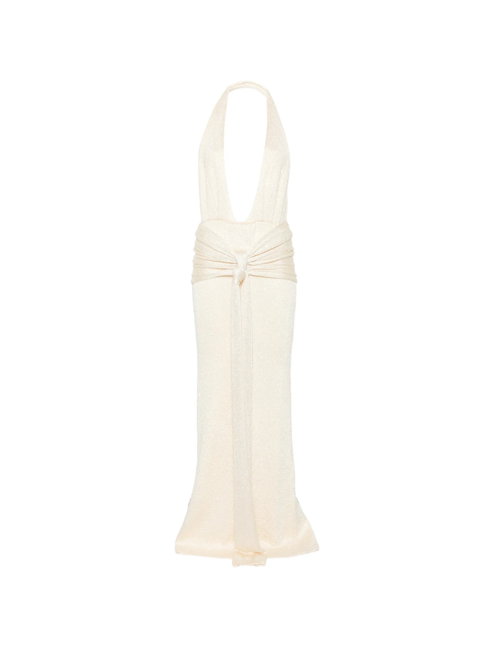 Sereia knotted-waist maxi dress