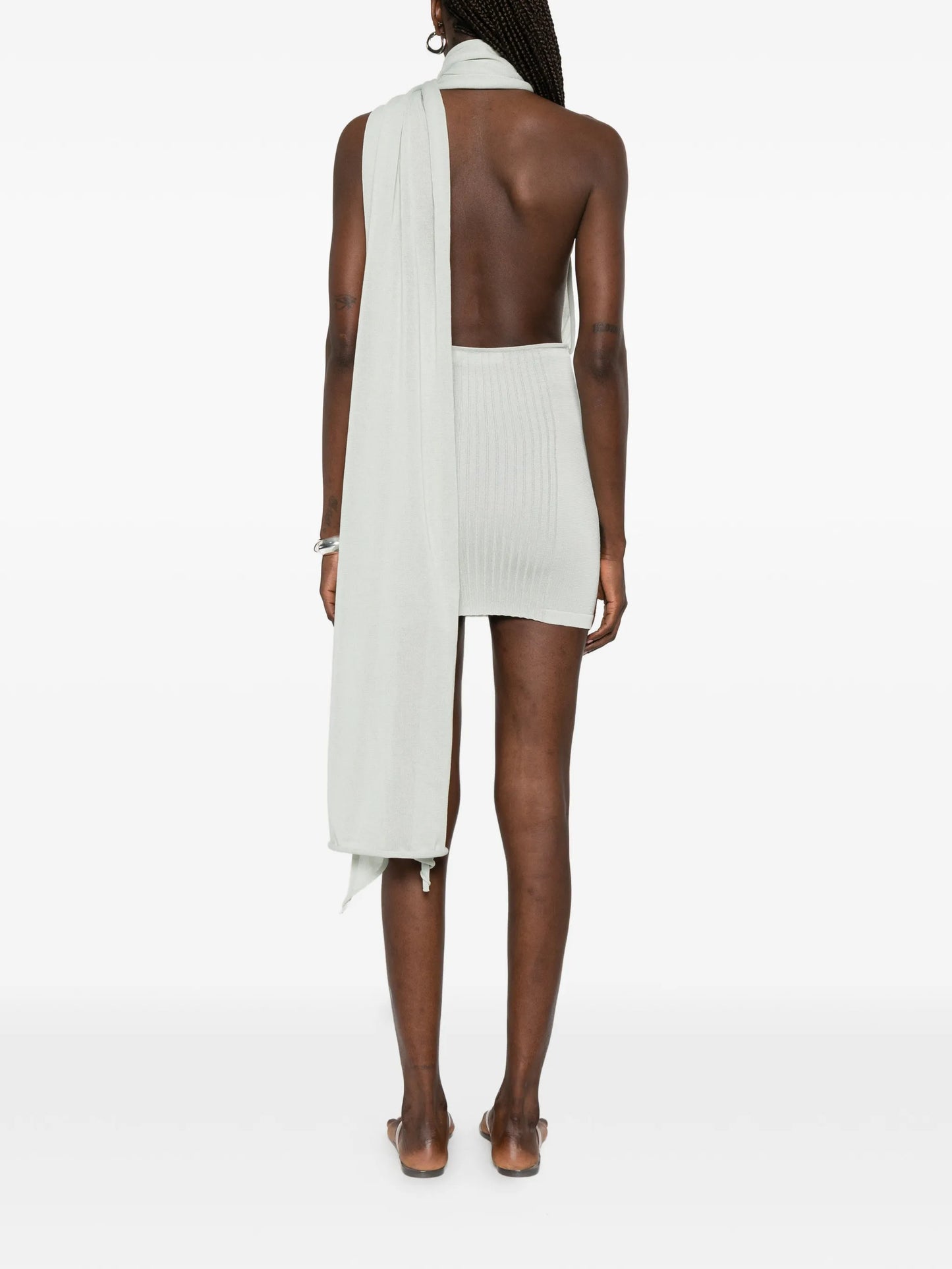 Thea scarf-detail mini dress