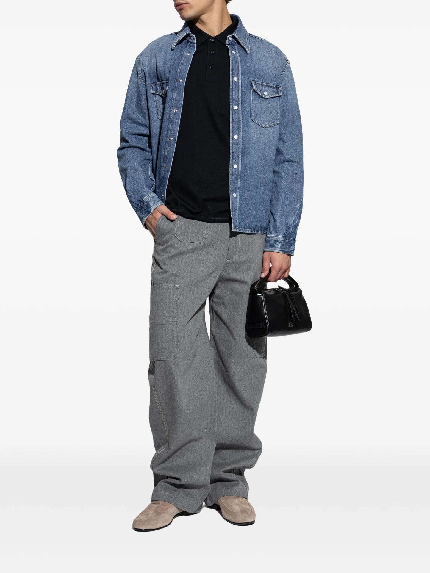 logo-patch loafers