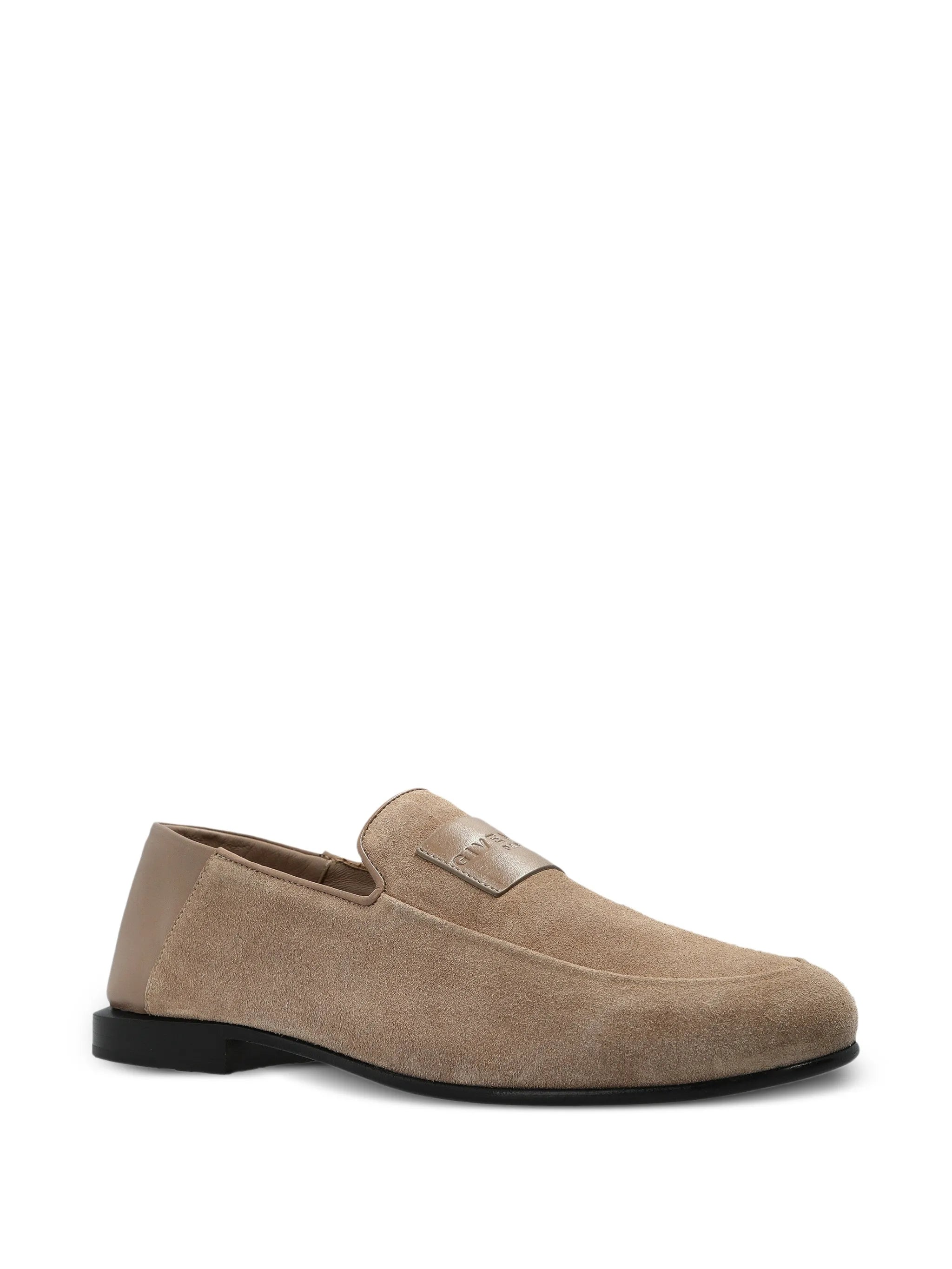 logo-patch loafers