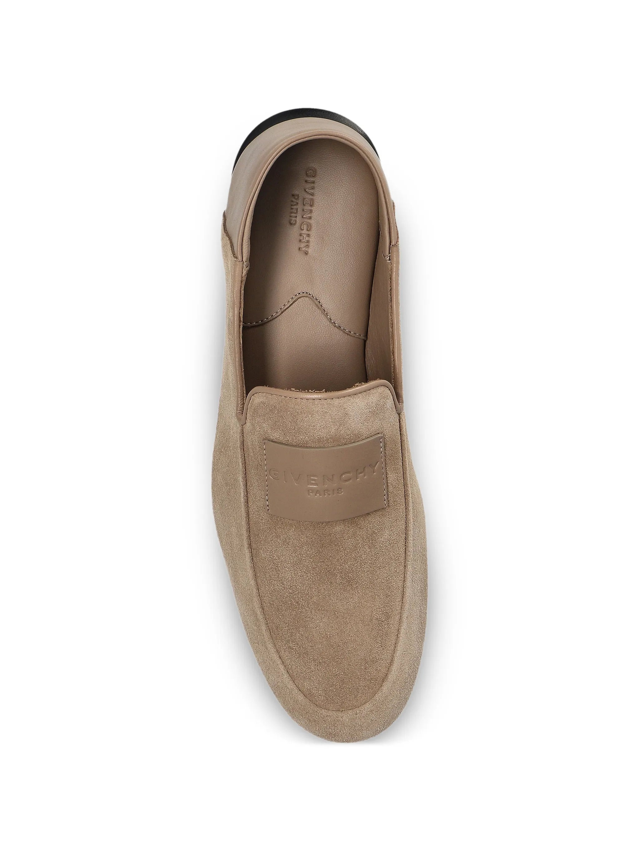 logo-patch loafers