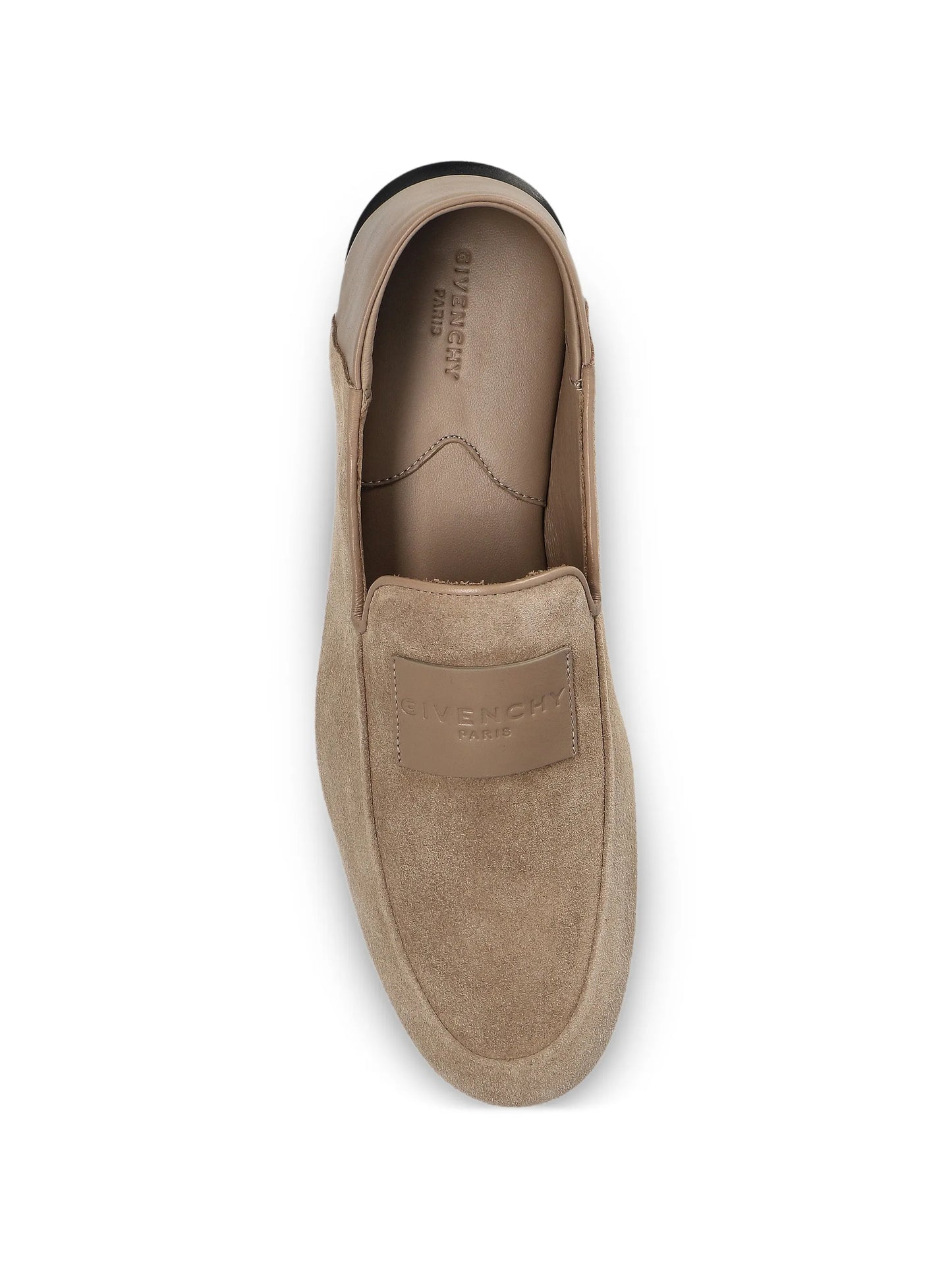 logo-patch loafers