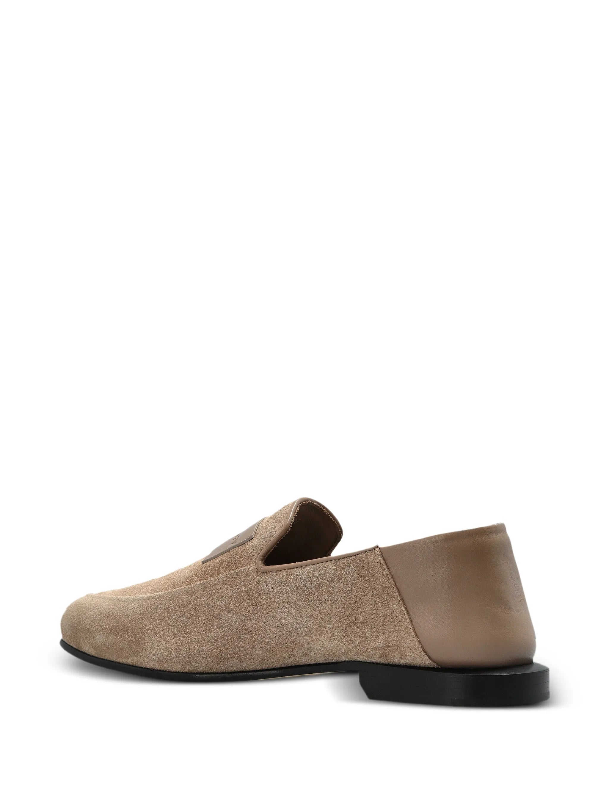logo-patch loafers