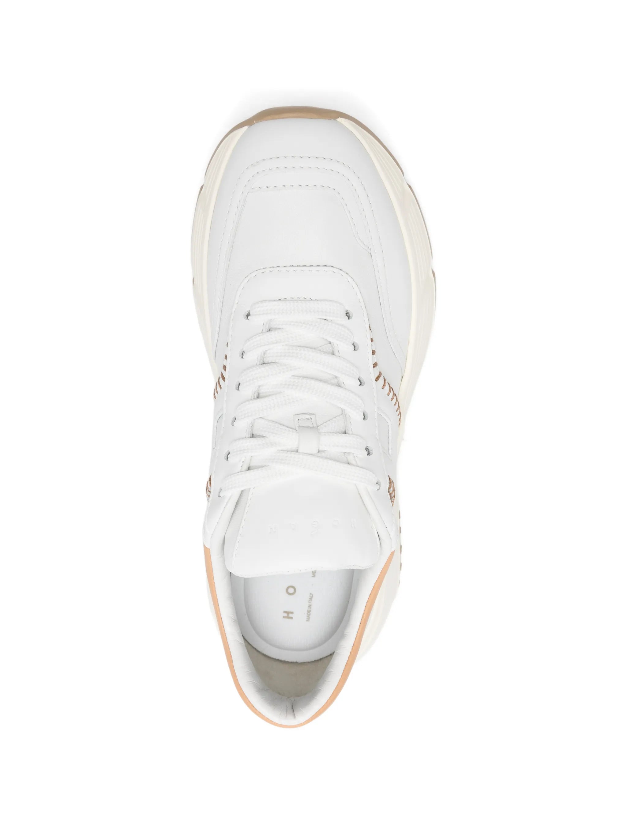 Hi-Fi lace-up leather sneakers