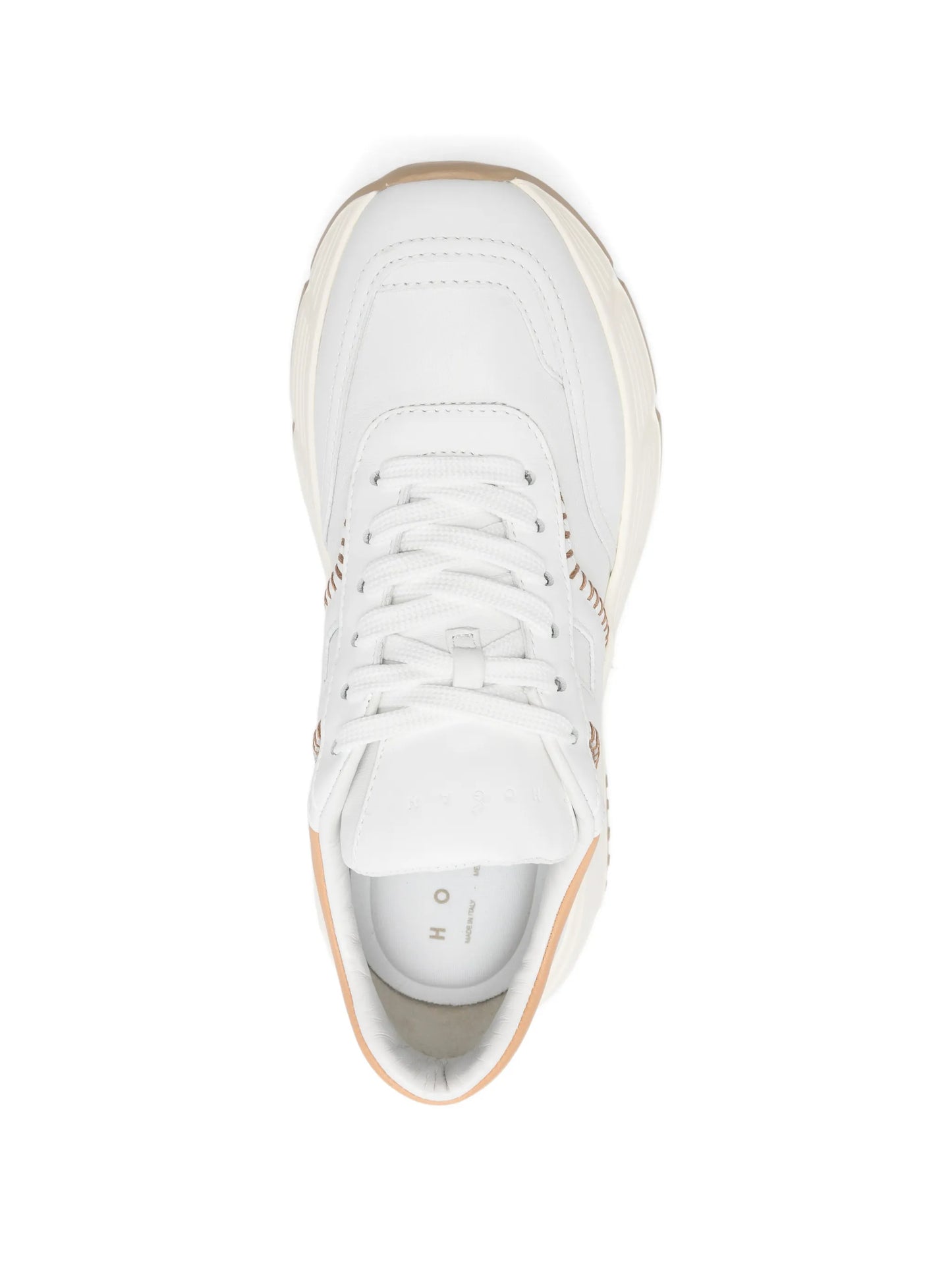 Hi-Fi lace-up leather sneakers