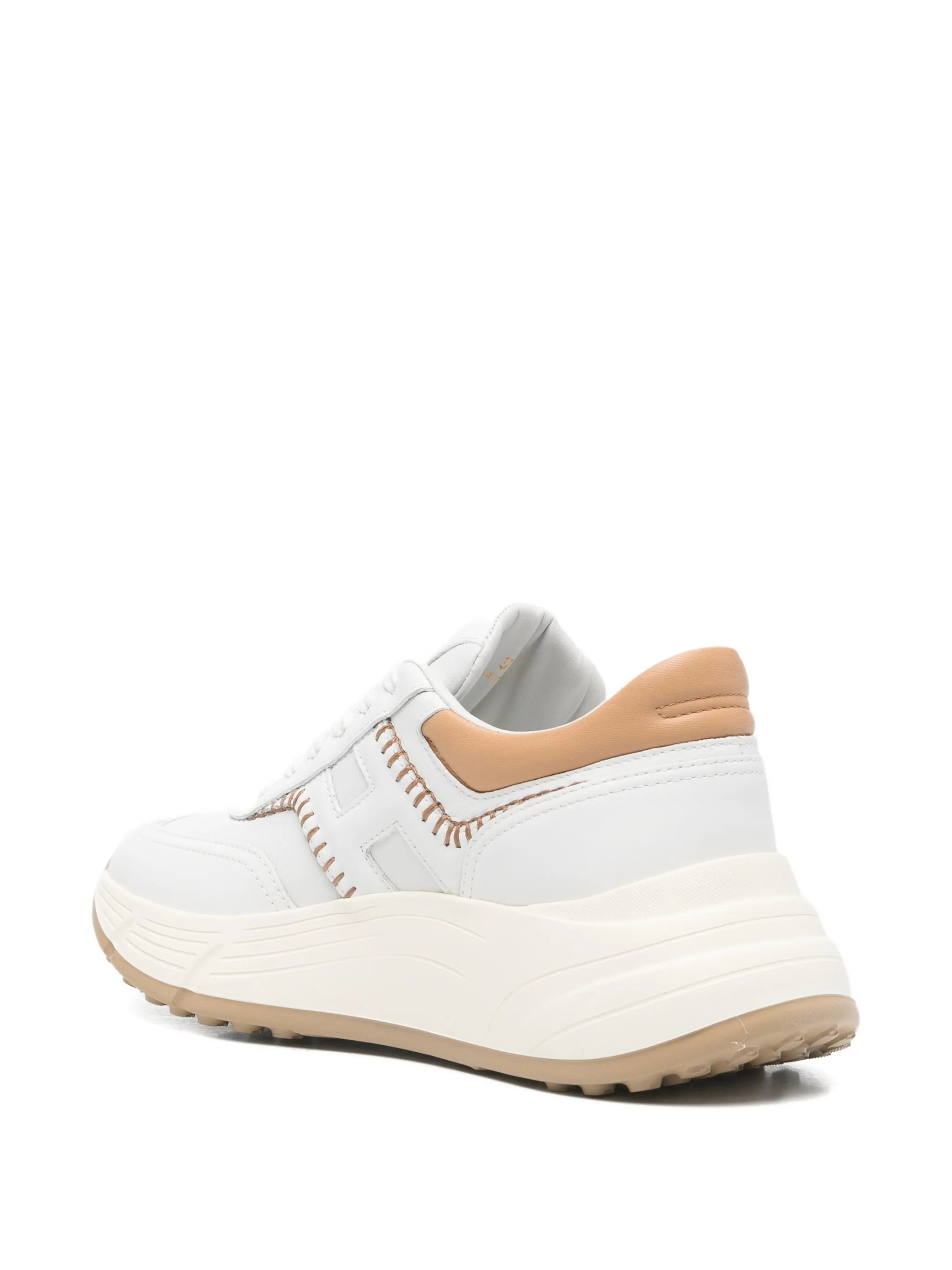 Hi-Fi lace-up leather sneakers