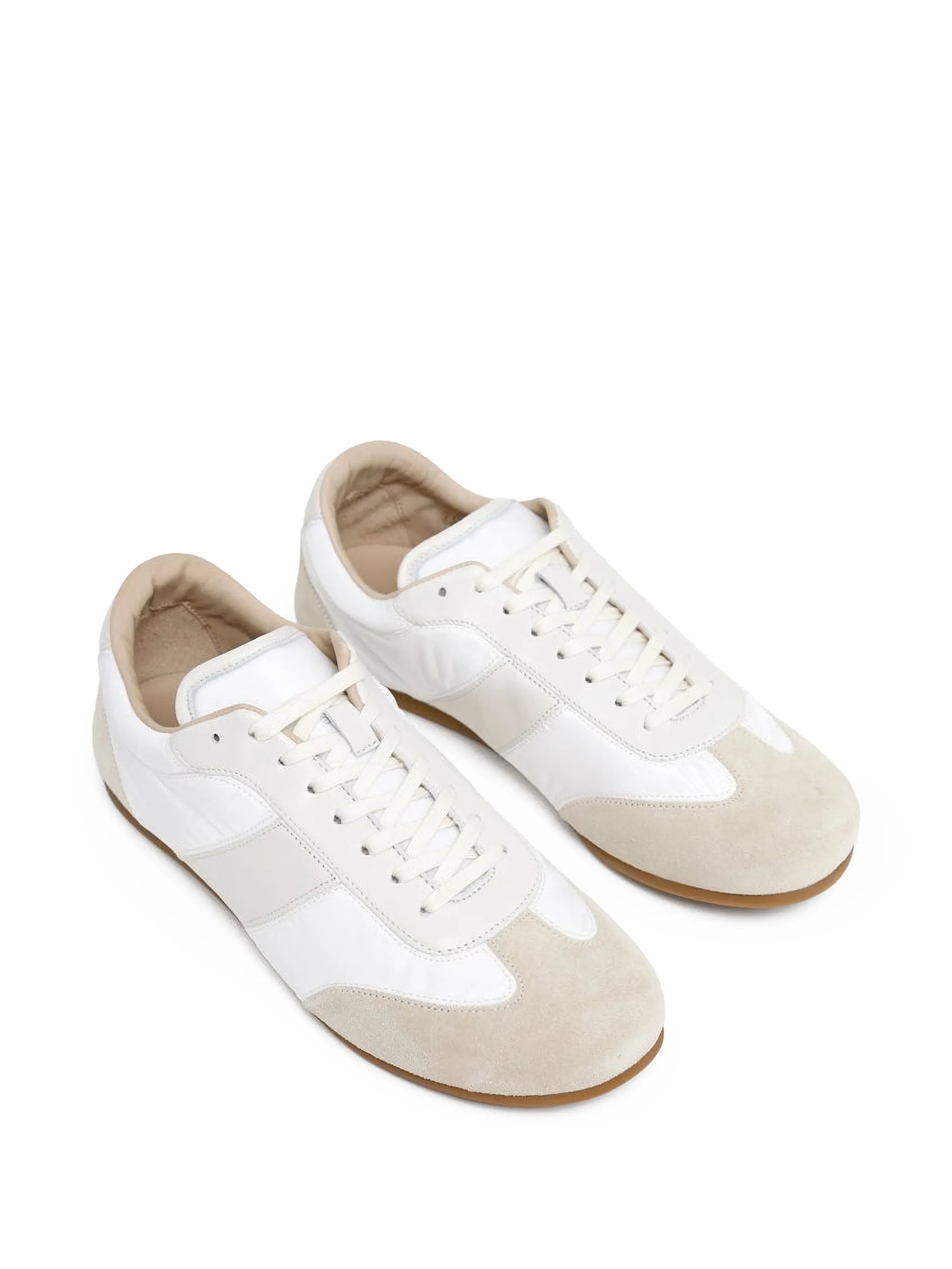 panelled low-top sneakers