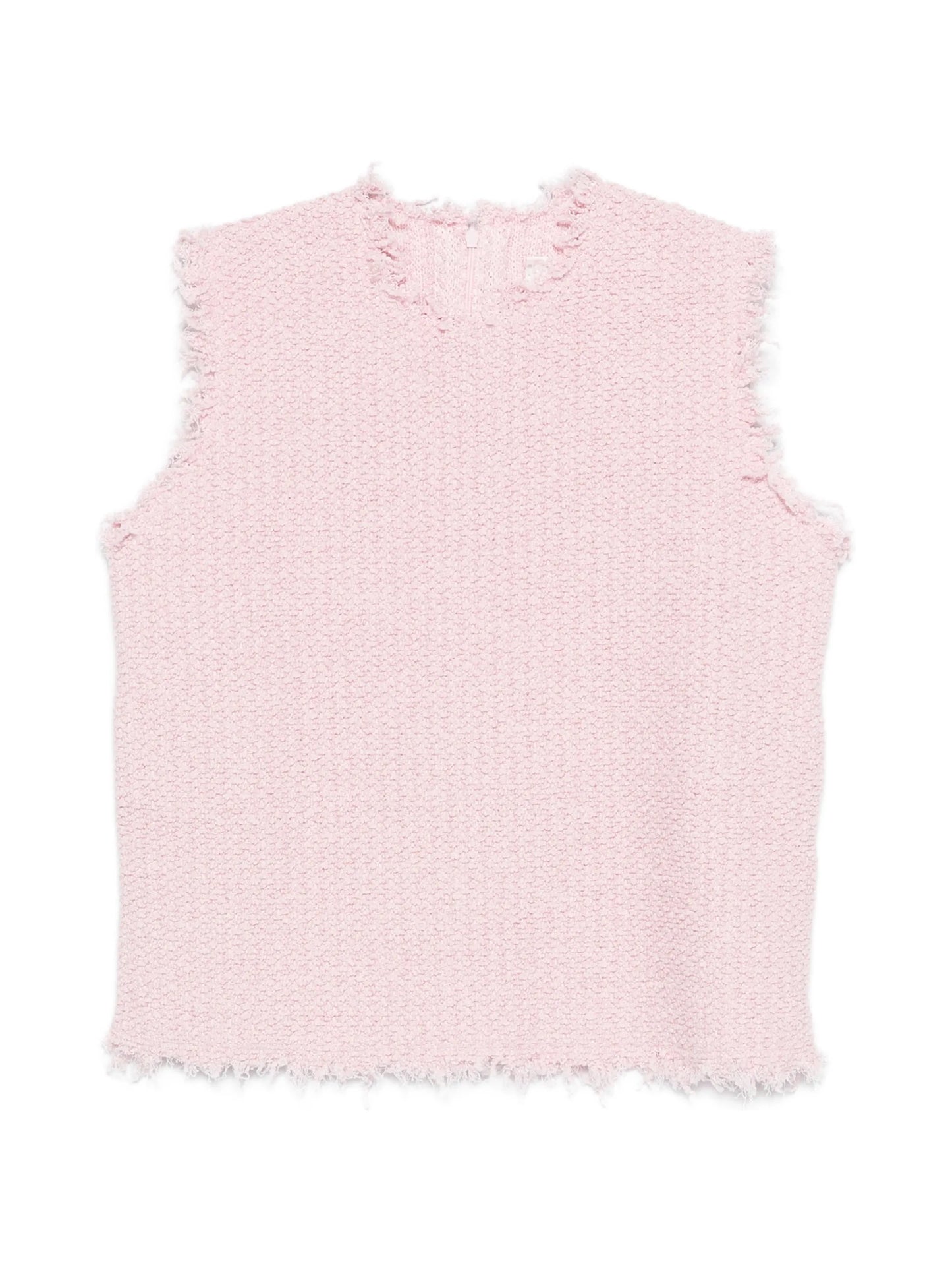 frayed sleeveless top