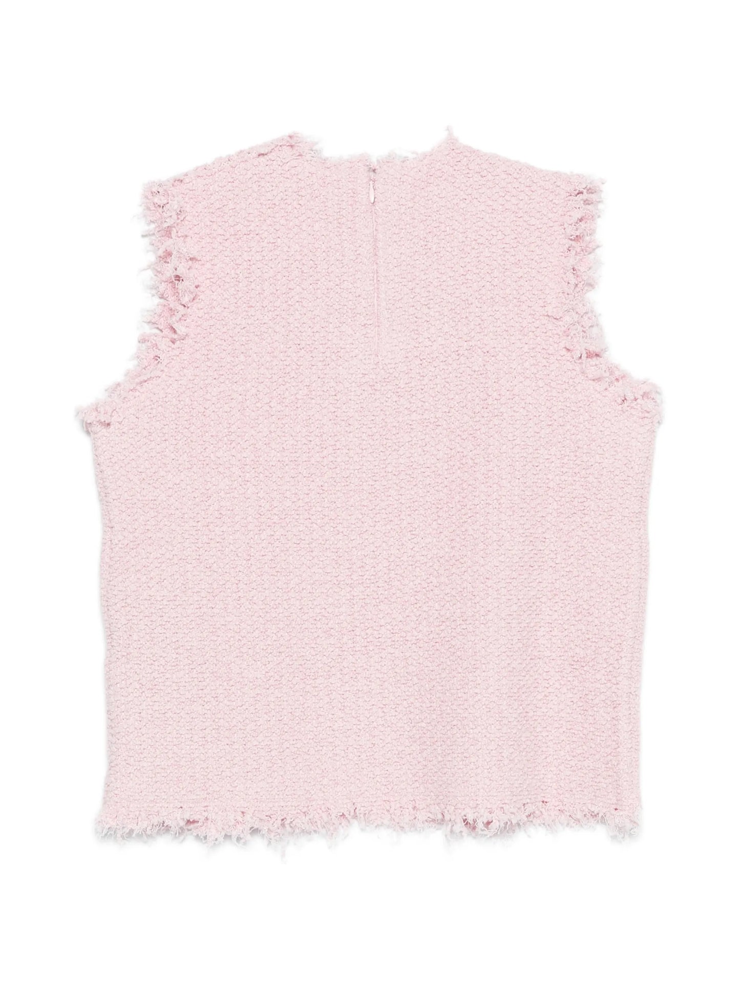 frayed sleeveless top
