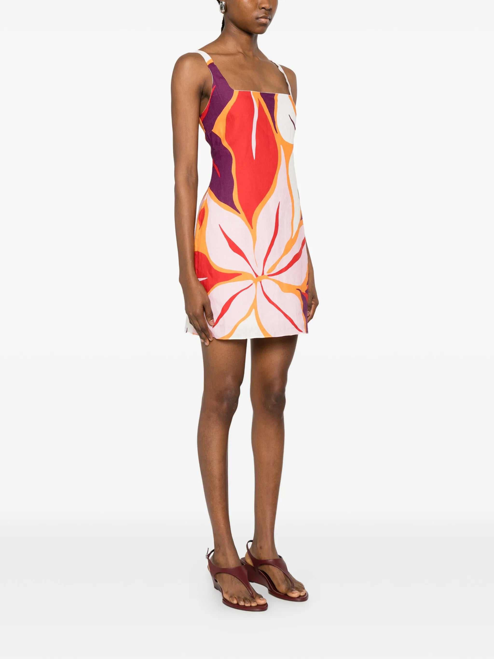 Siela floral-print mini dress