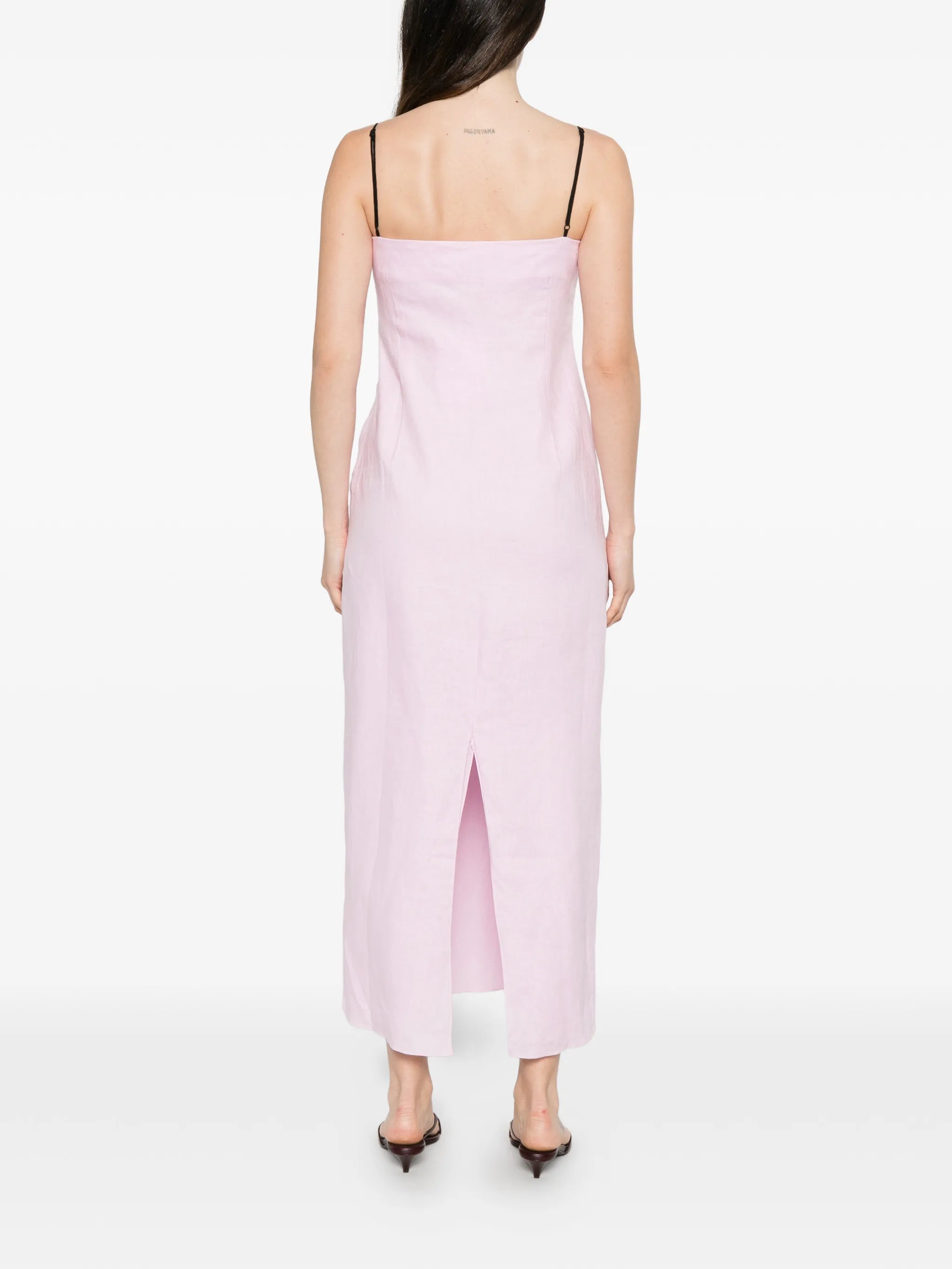 Sloane flower-applique midi dress