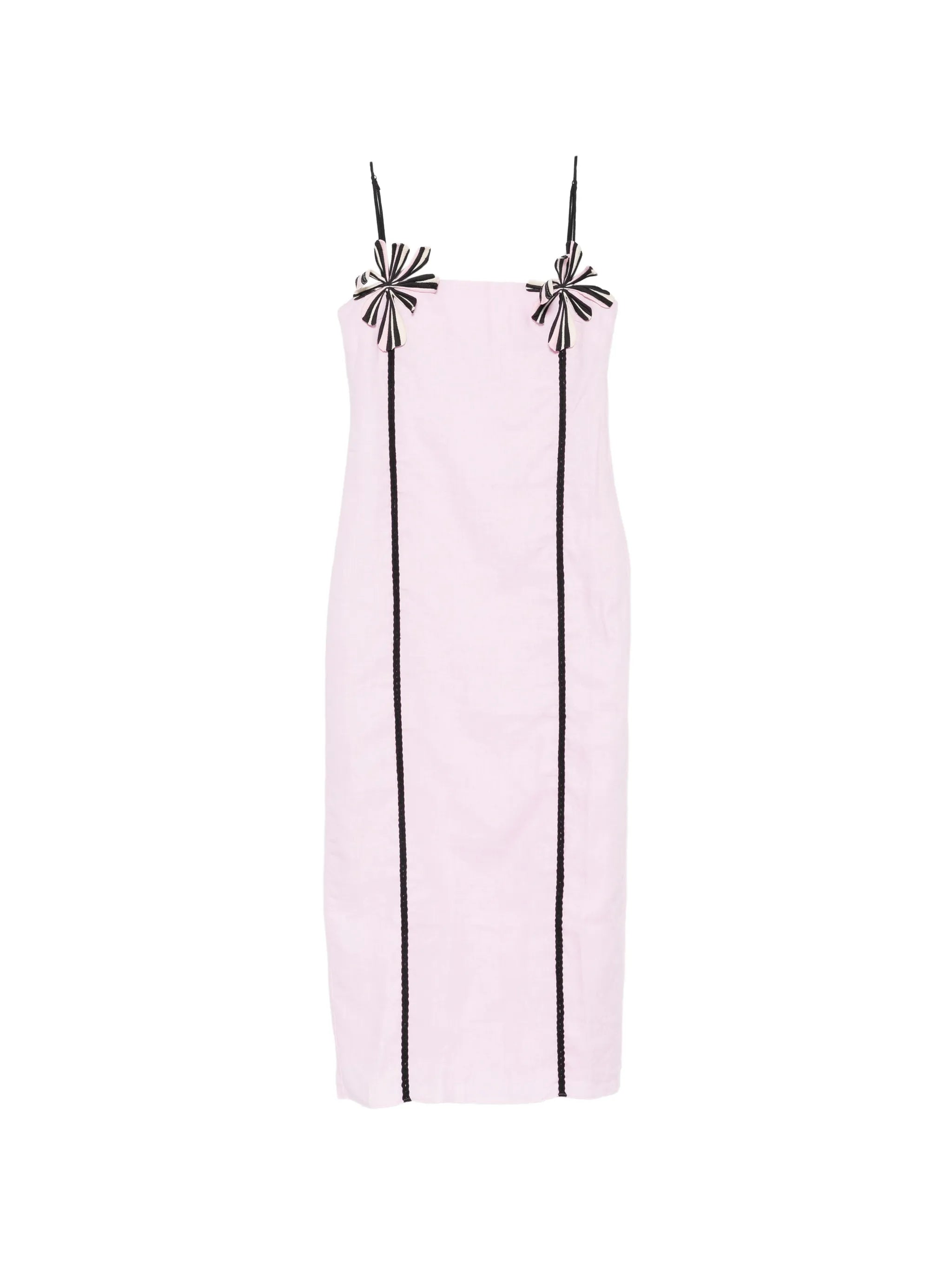 Sloane flower-applique midi dress