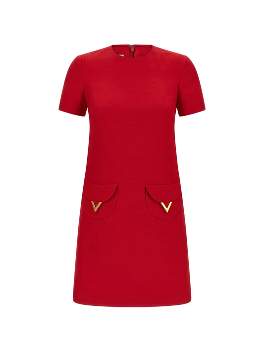 logo-detail mini dress