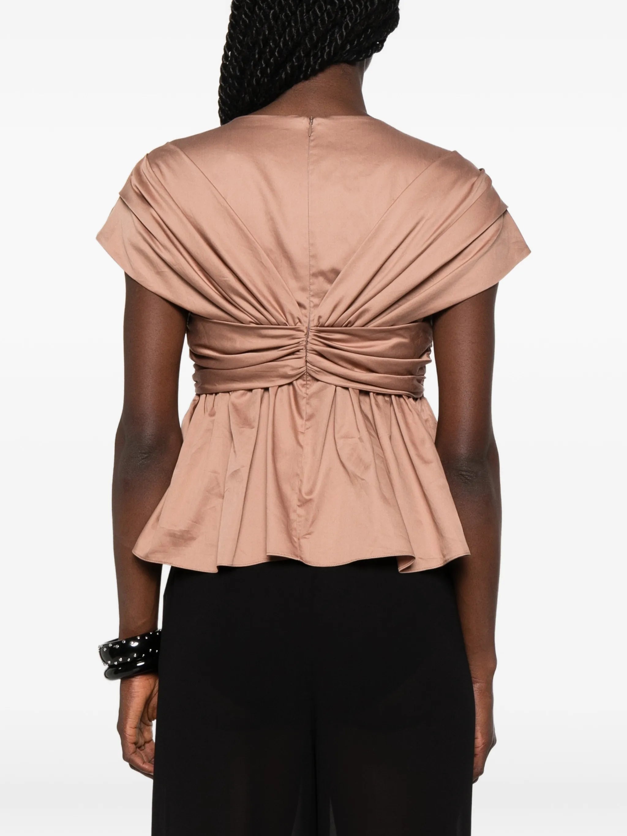 Ruhi twisted-detail top