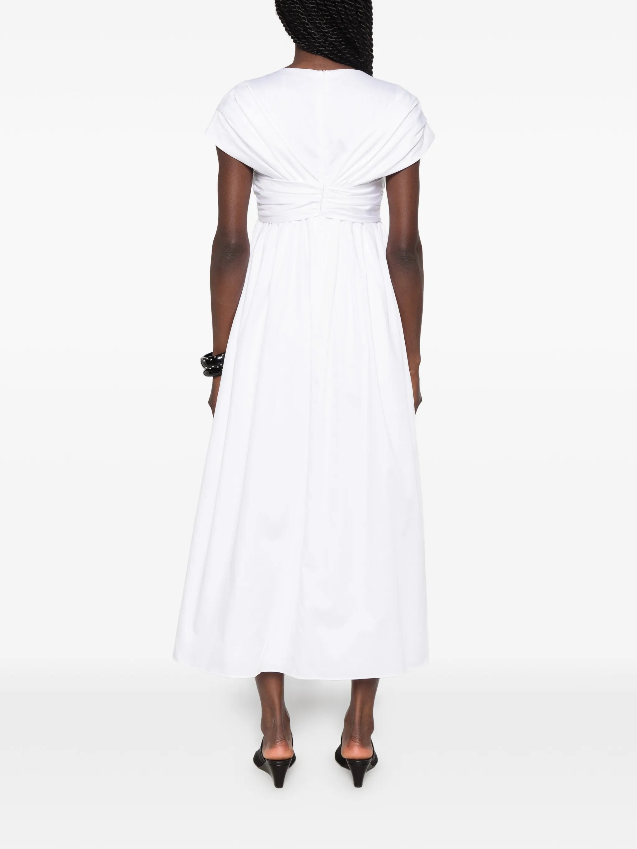 Rafelle twisted- detail midi dress