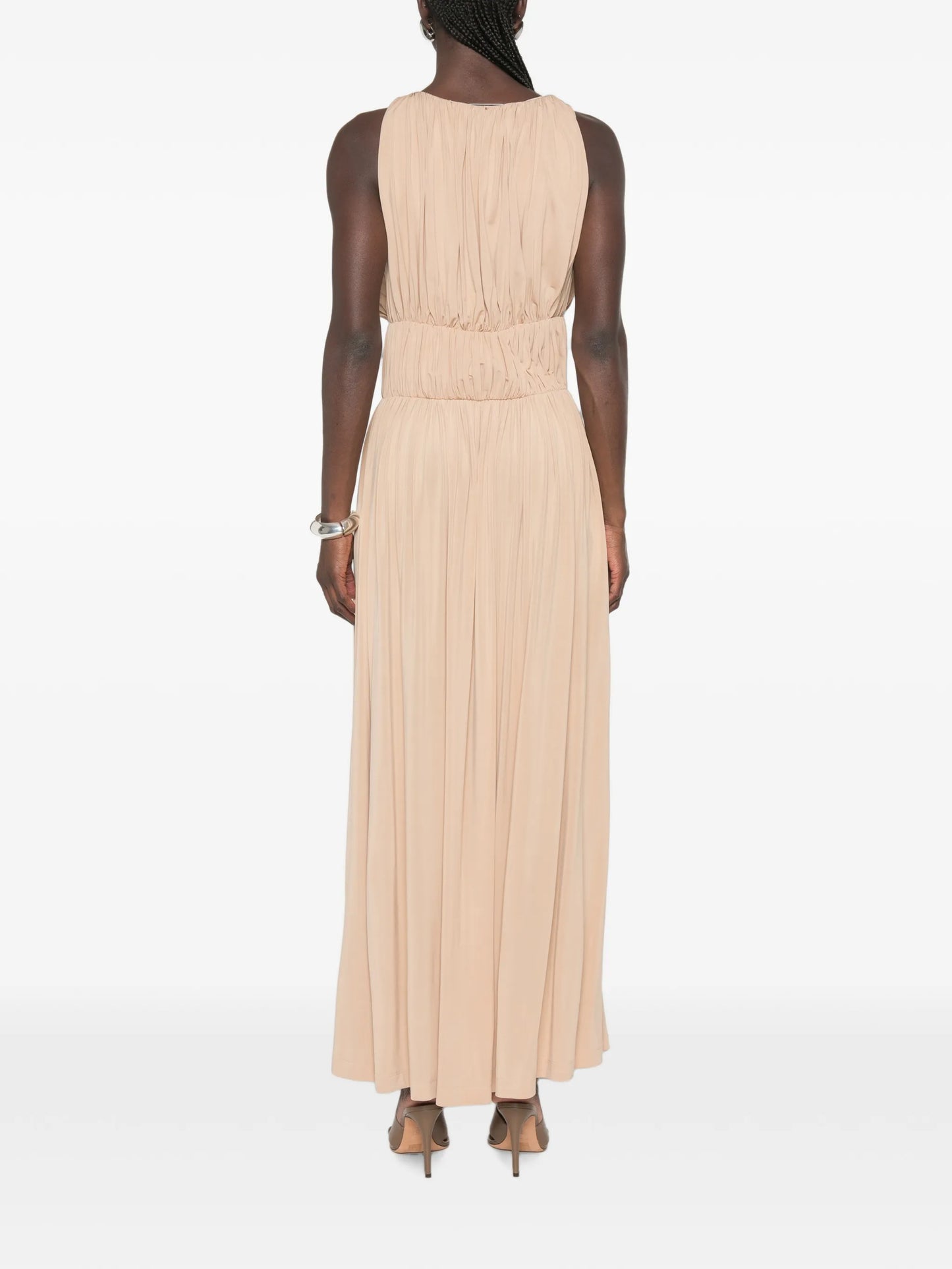 Ouida pleated maxi dress