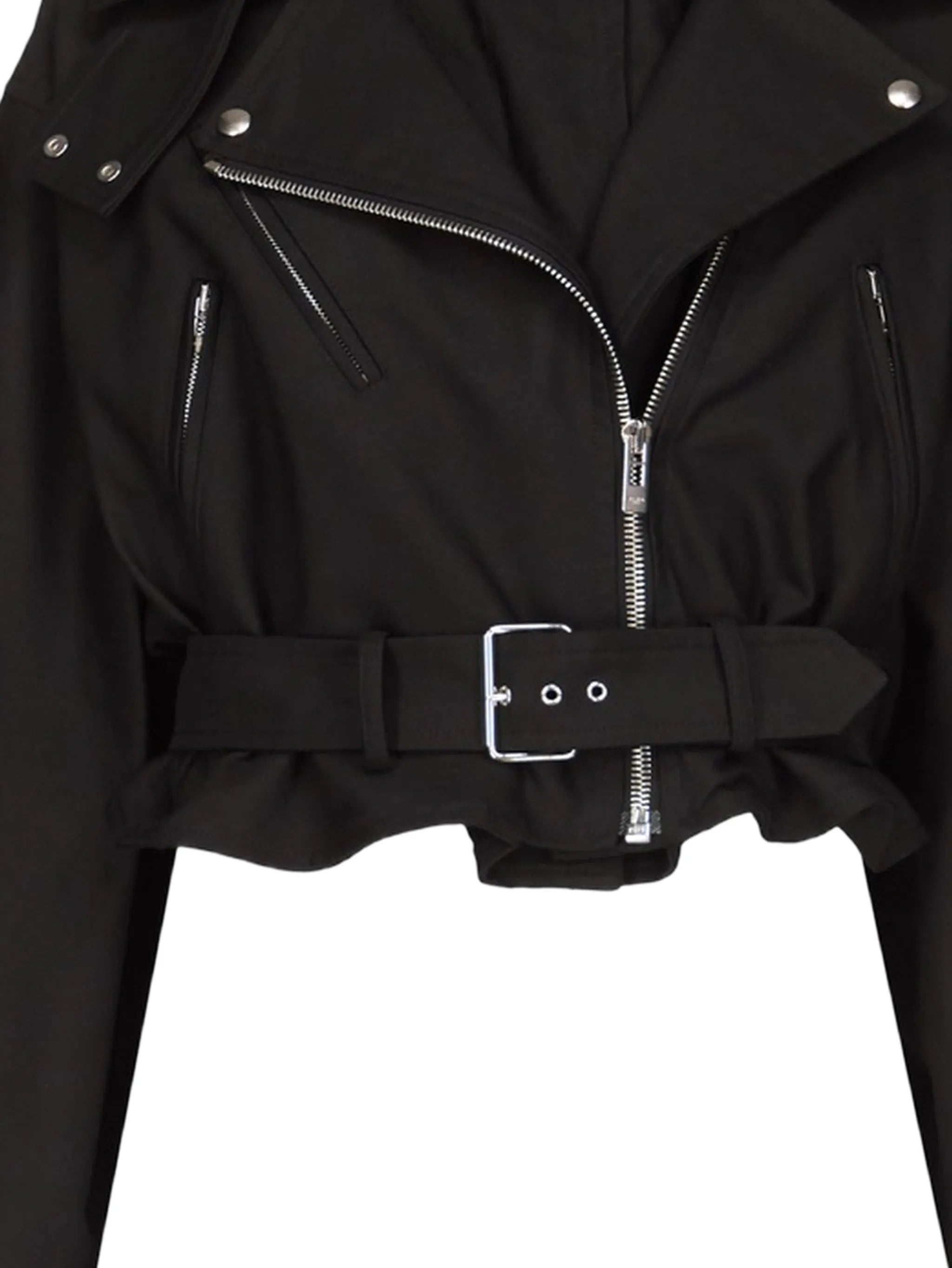layered biker jacket