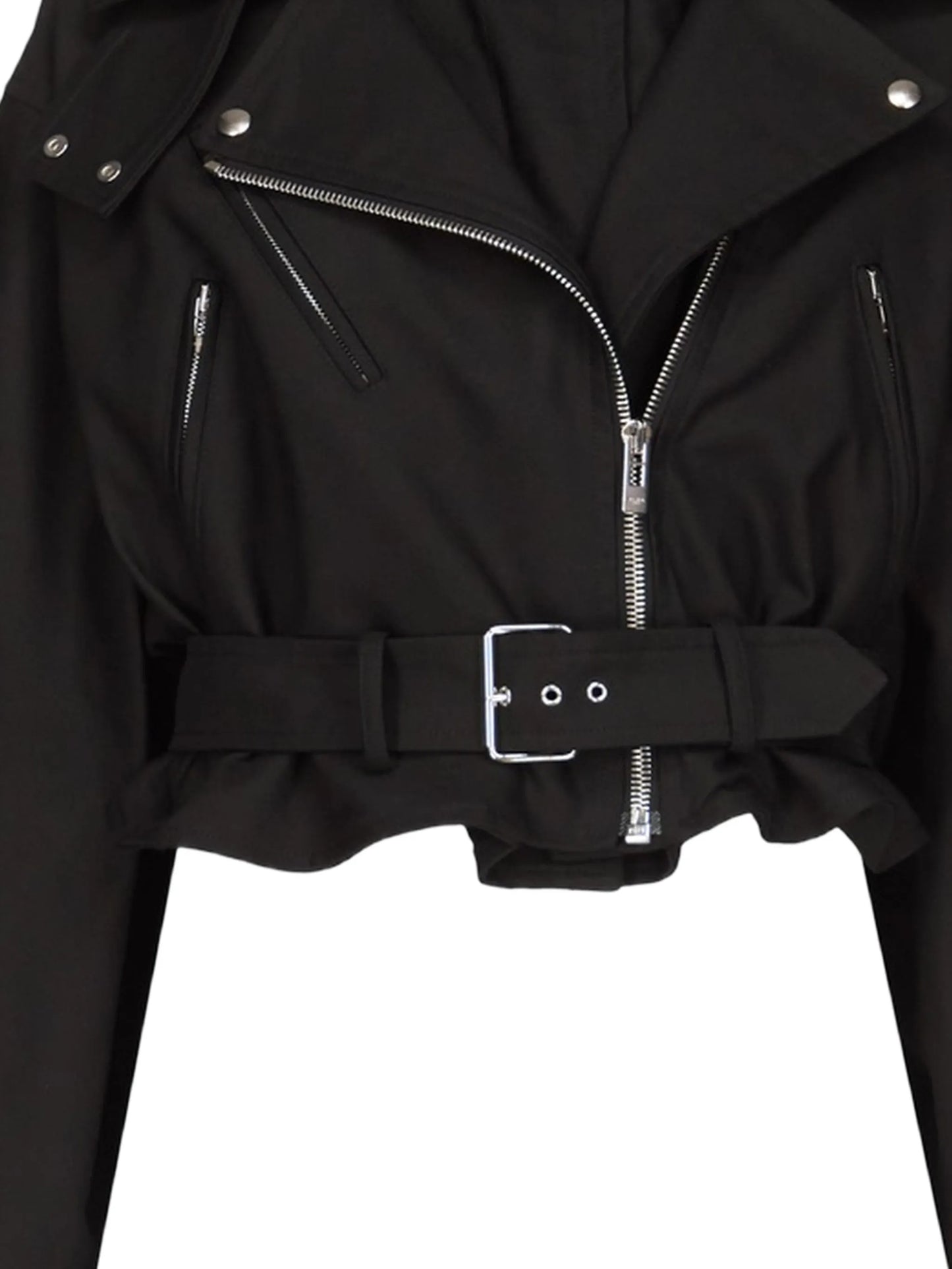 layered biker jacket