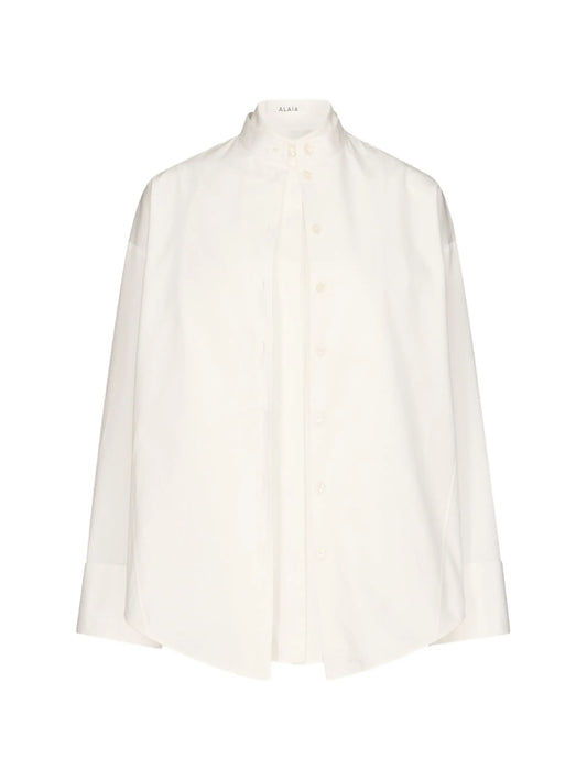 layered poplin shirt