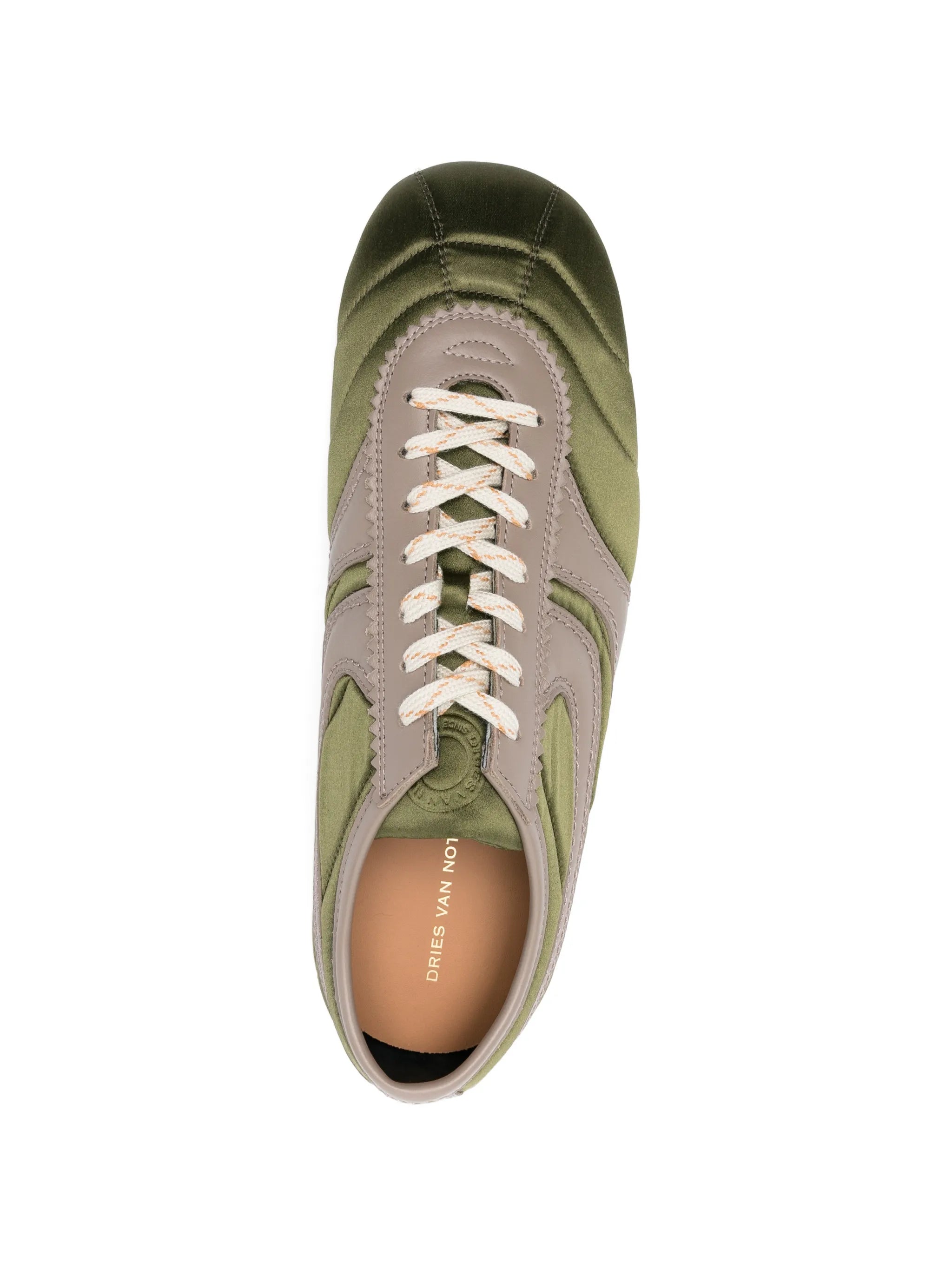 quilted satin sneakers
