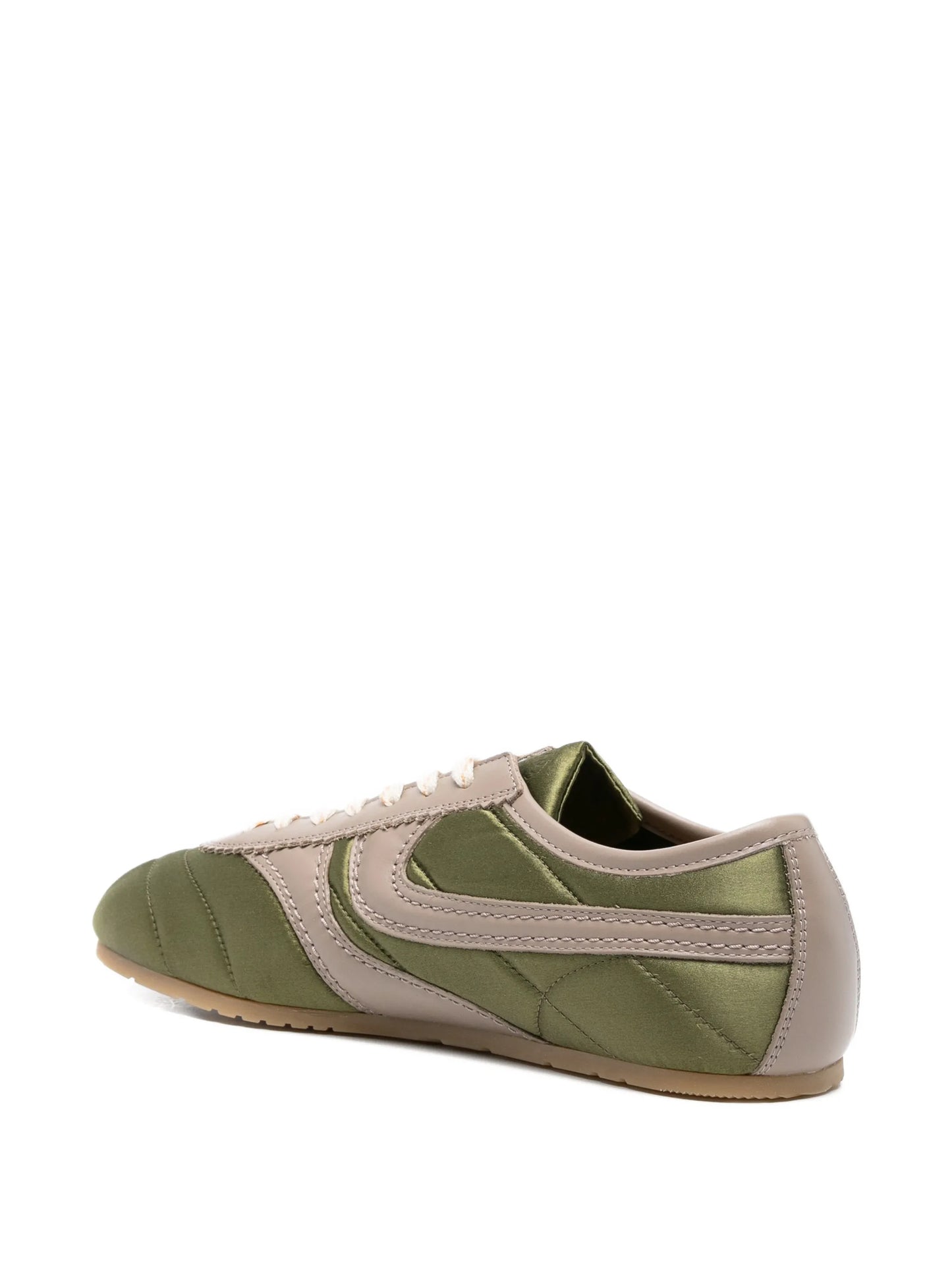 quilted satin sneakers