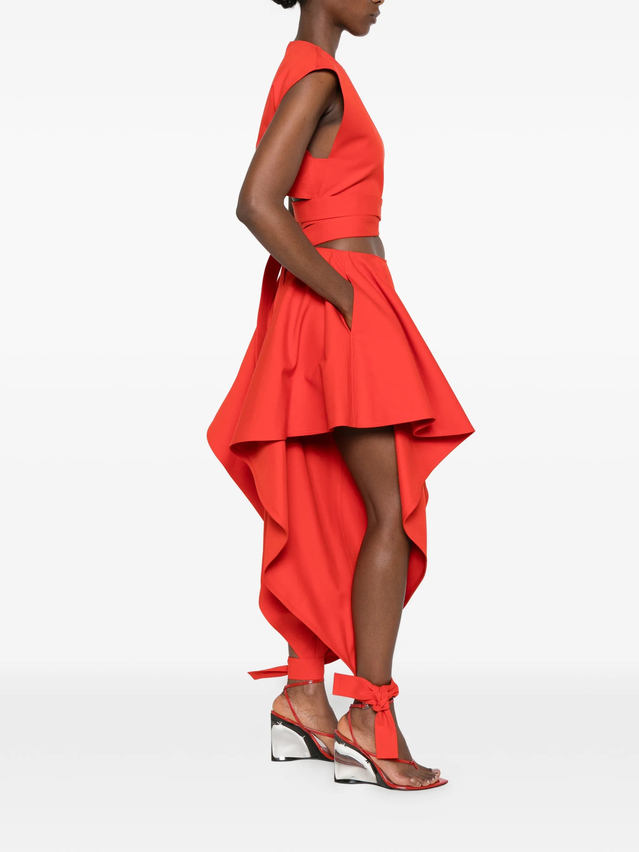 ankle-tie trousers