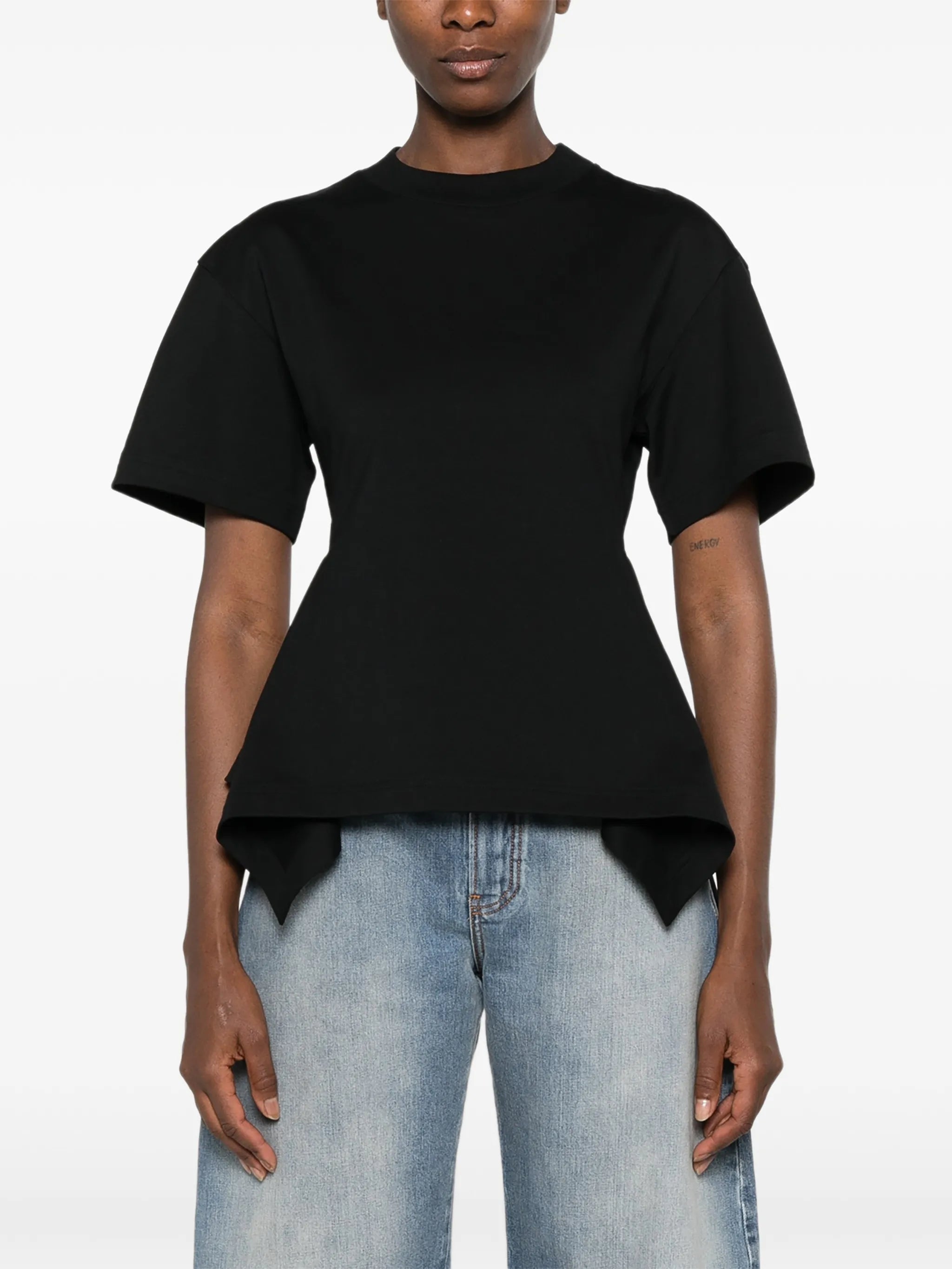 peplum-hem T-shirt