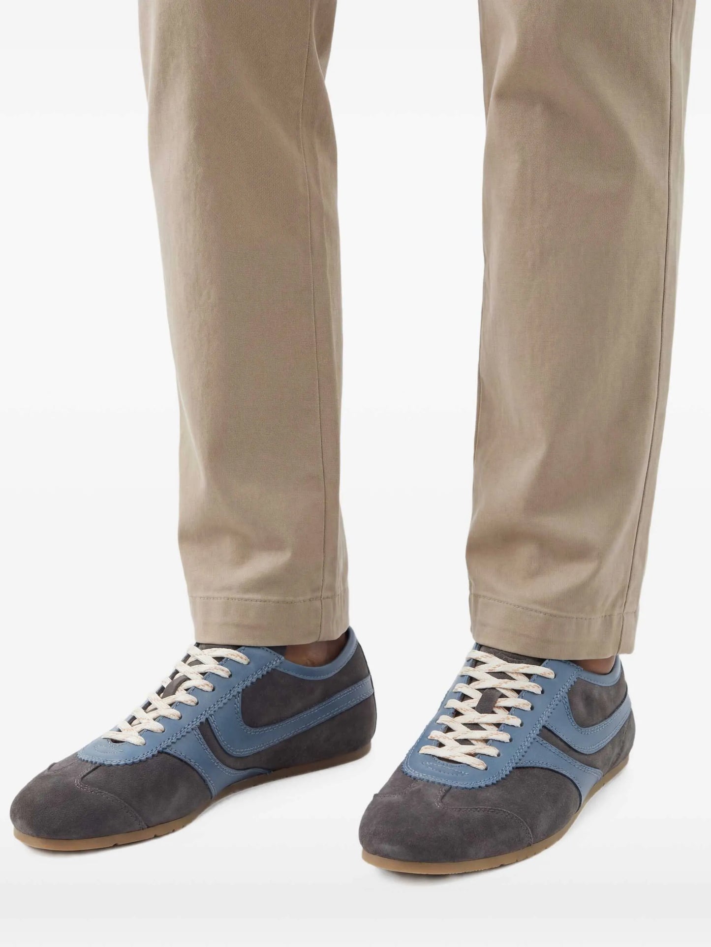 panelled low sneakers