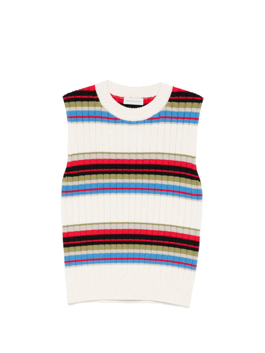 striped vest
