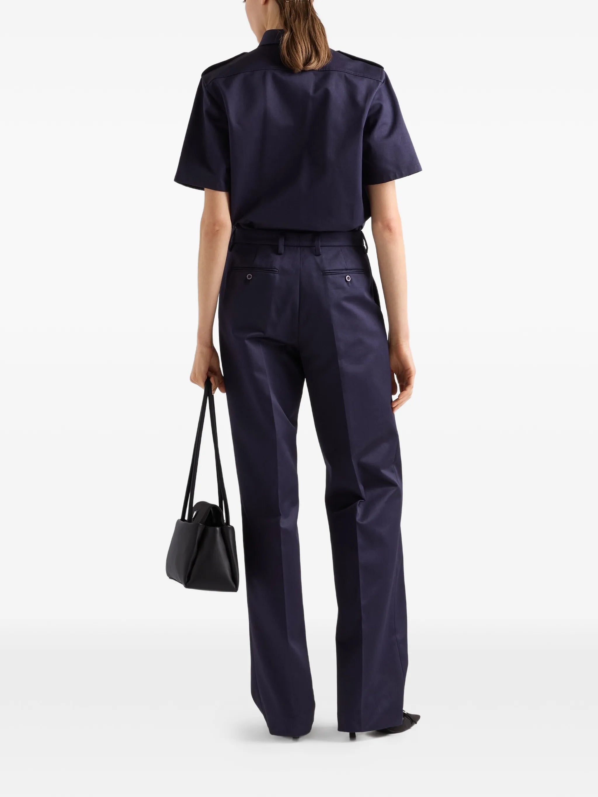 epaulettes pocket shirt