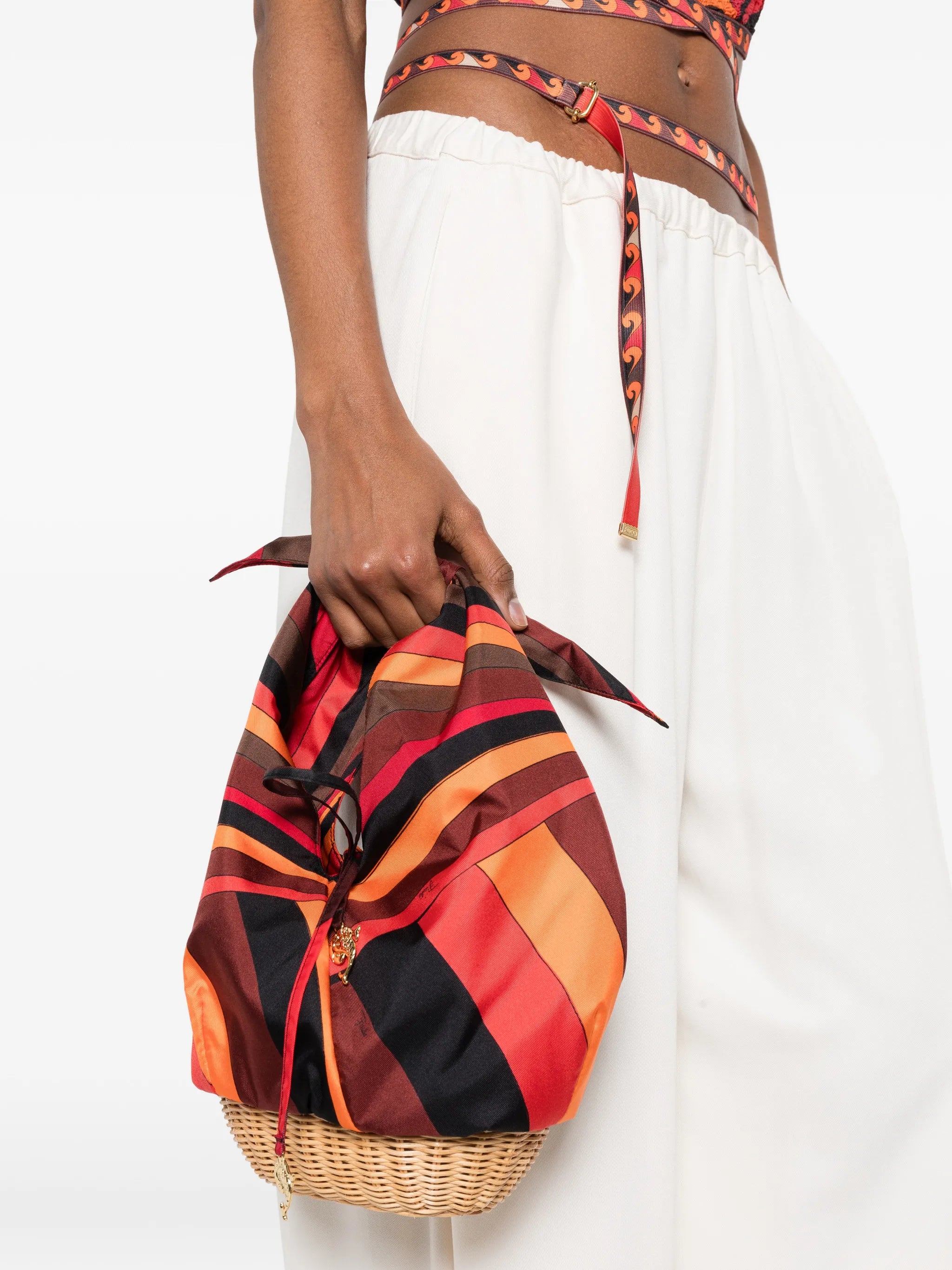 scarf-knot tote bag