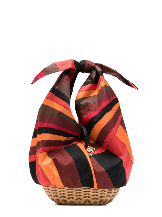 scarf-knot tote bag