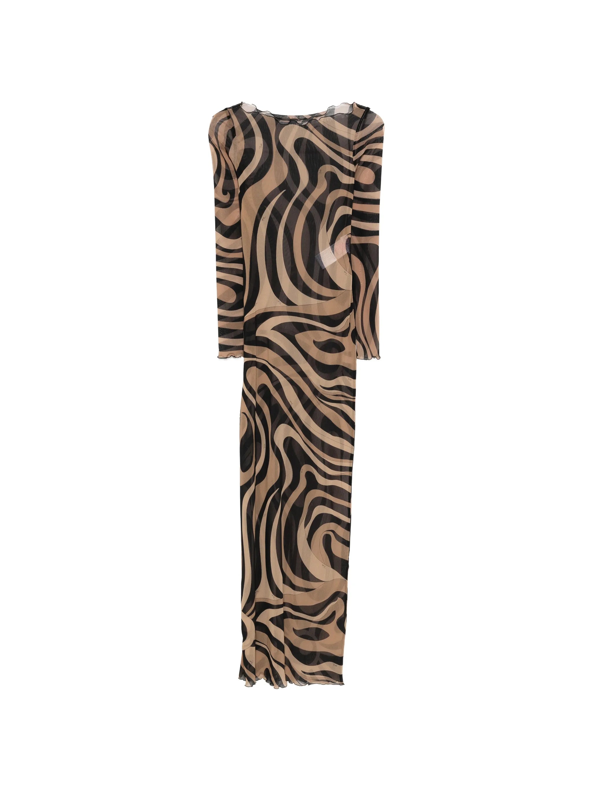 patterned maxi dress
