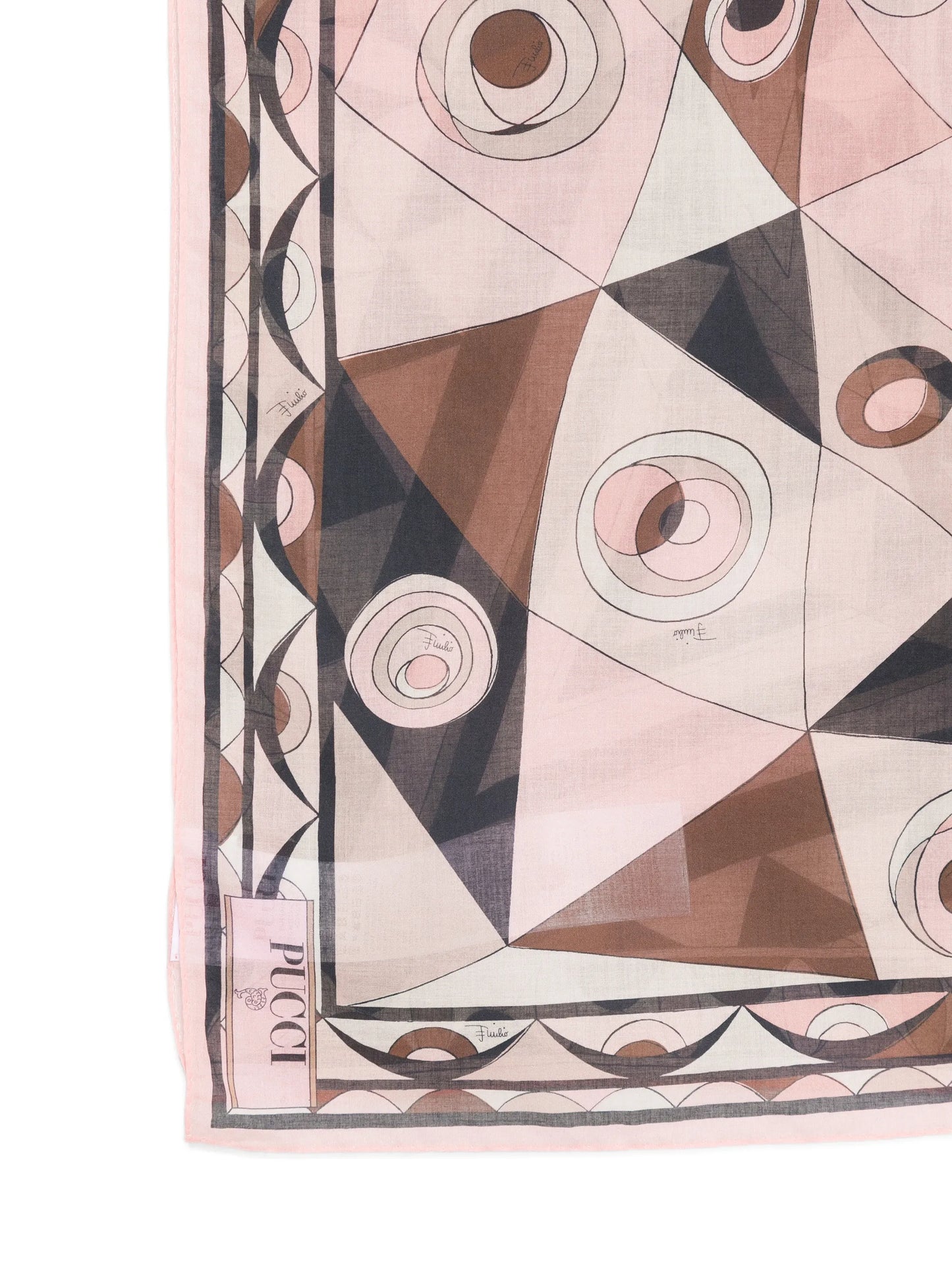 geometric cotton scarf