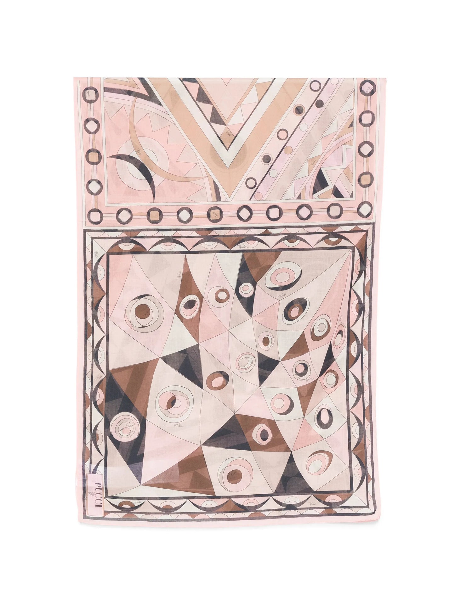 geometric cotton scarf