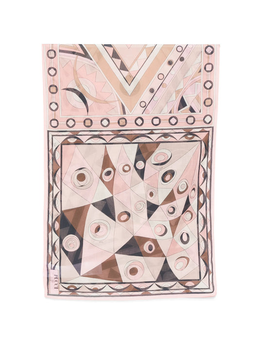 geometric cotton scarf