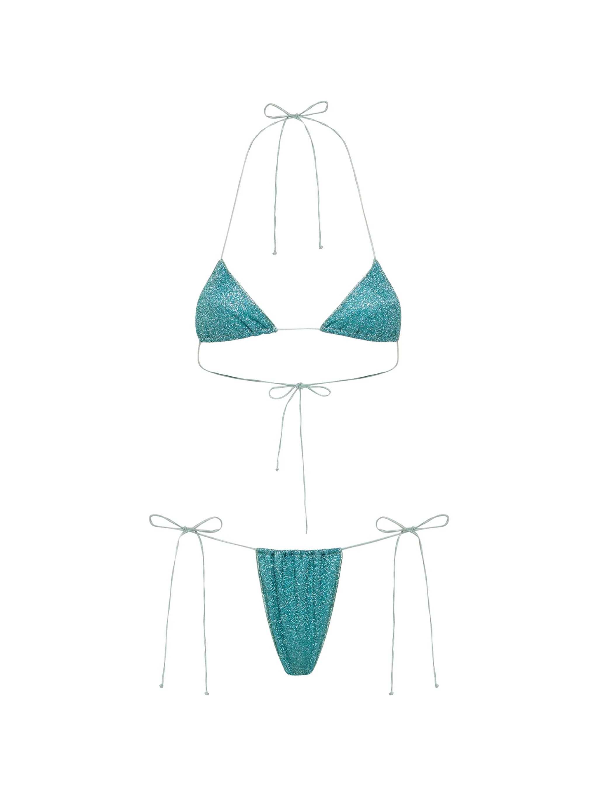 Lumiere glitter-effect bikini