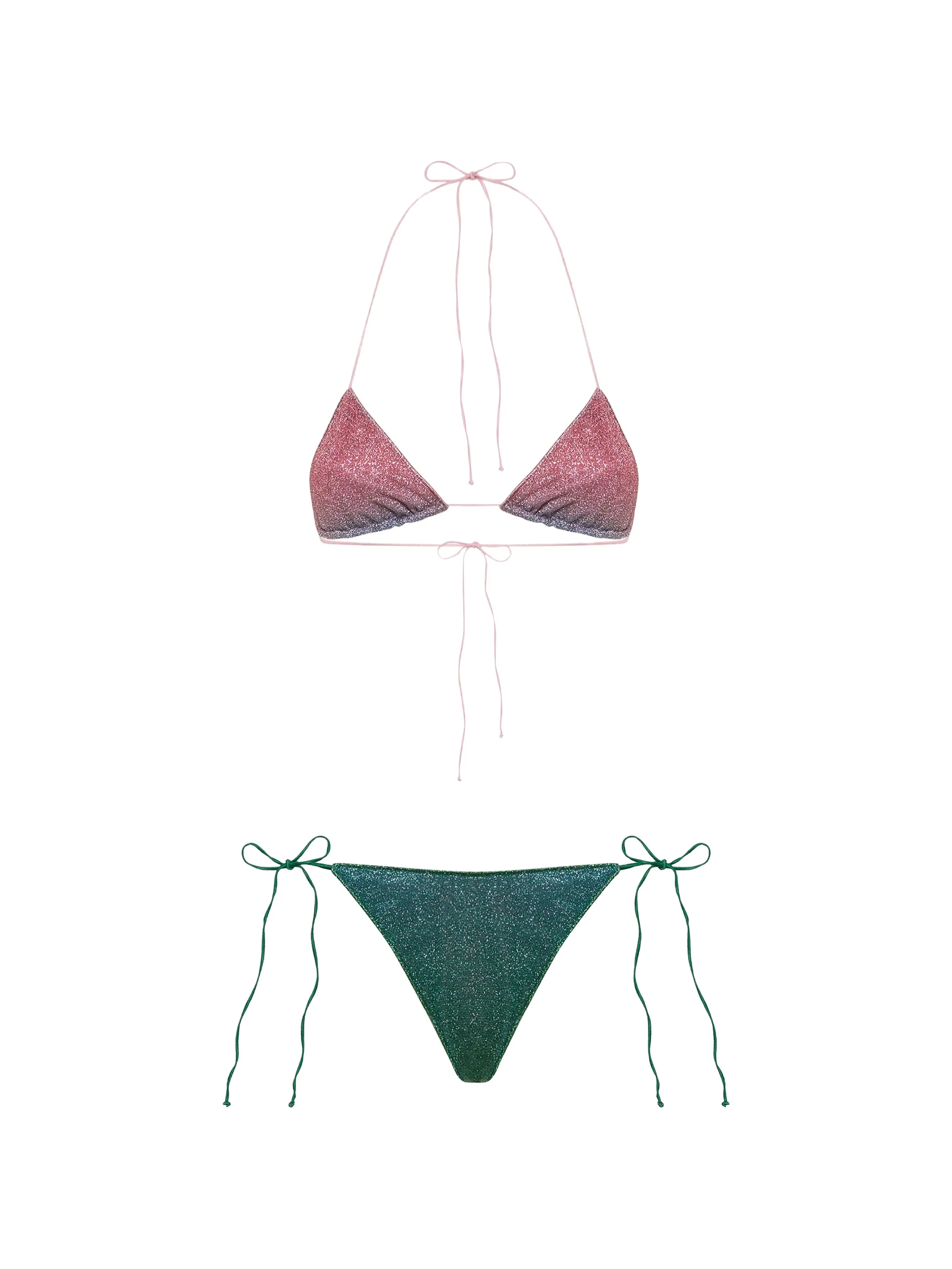 Lumiere glitter-effect bikini